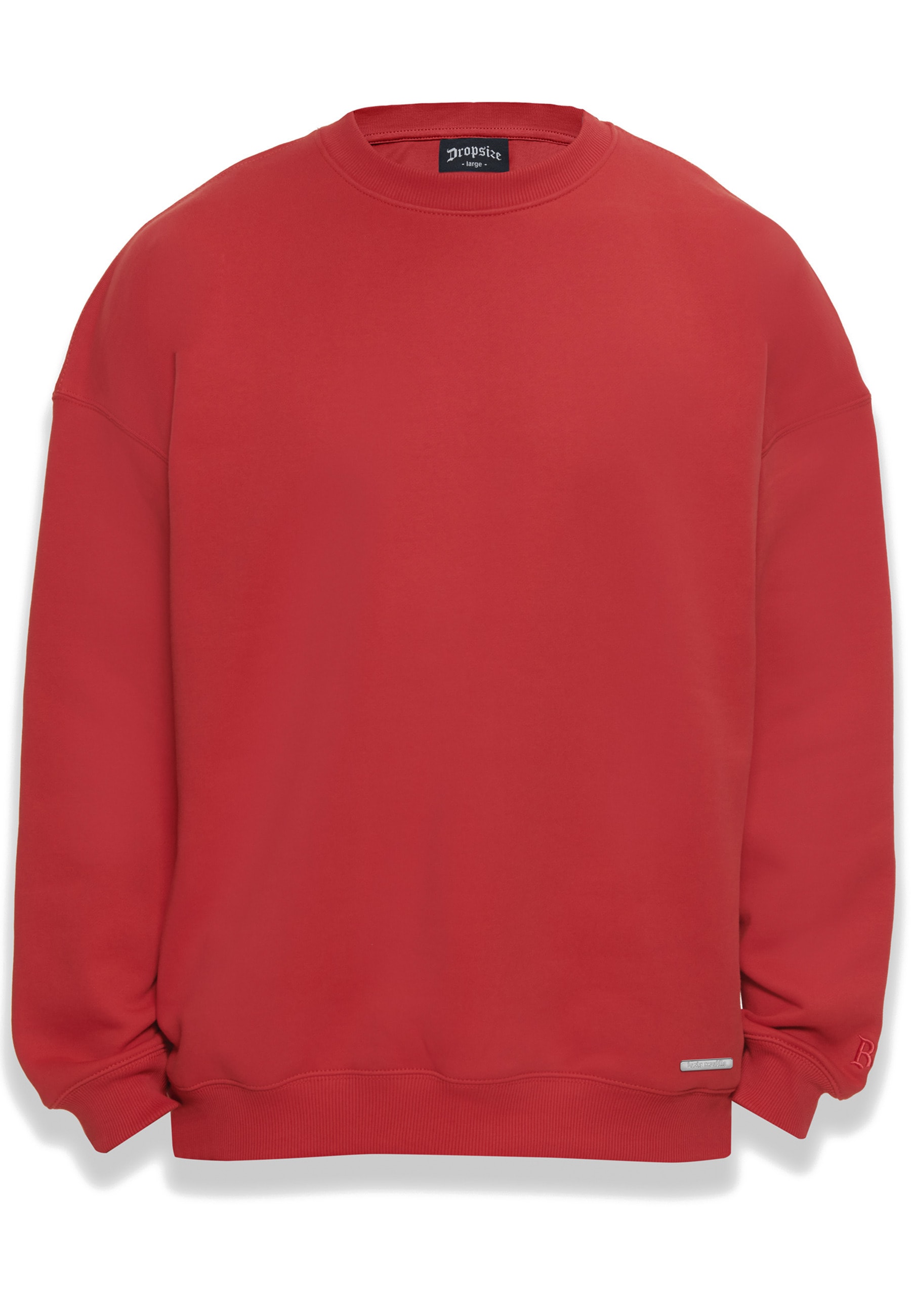 Dropsize Rundhalspullover "Dropsize Herren Bazix Republiq Super Heavy Blank Sweater" 1 Stk.