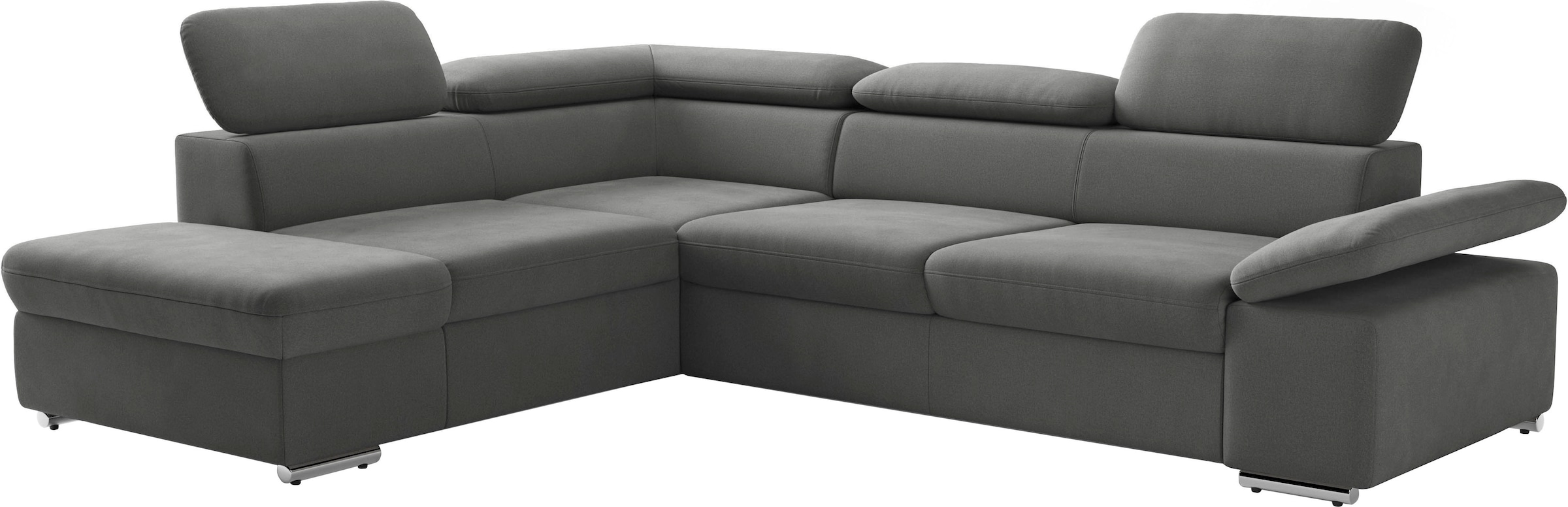 sit&more Ecksofa »Valantine L-Form, B: 272 cm« mit Arm- & Kopfteilverstellung, optional mit Bettfunktion