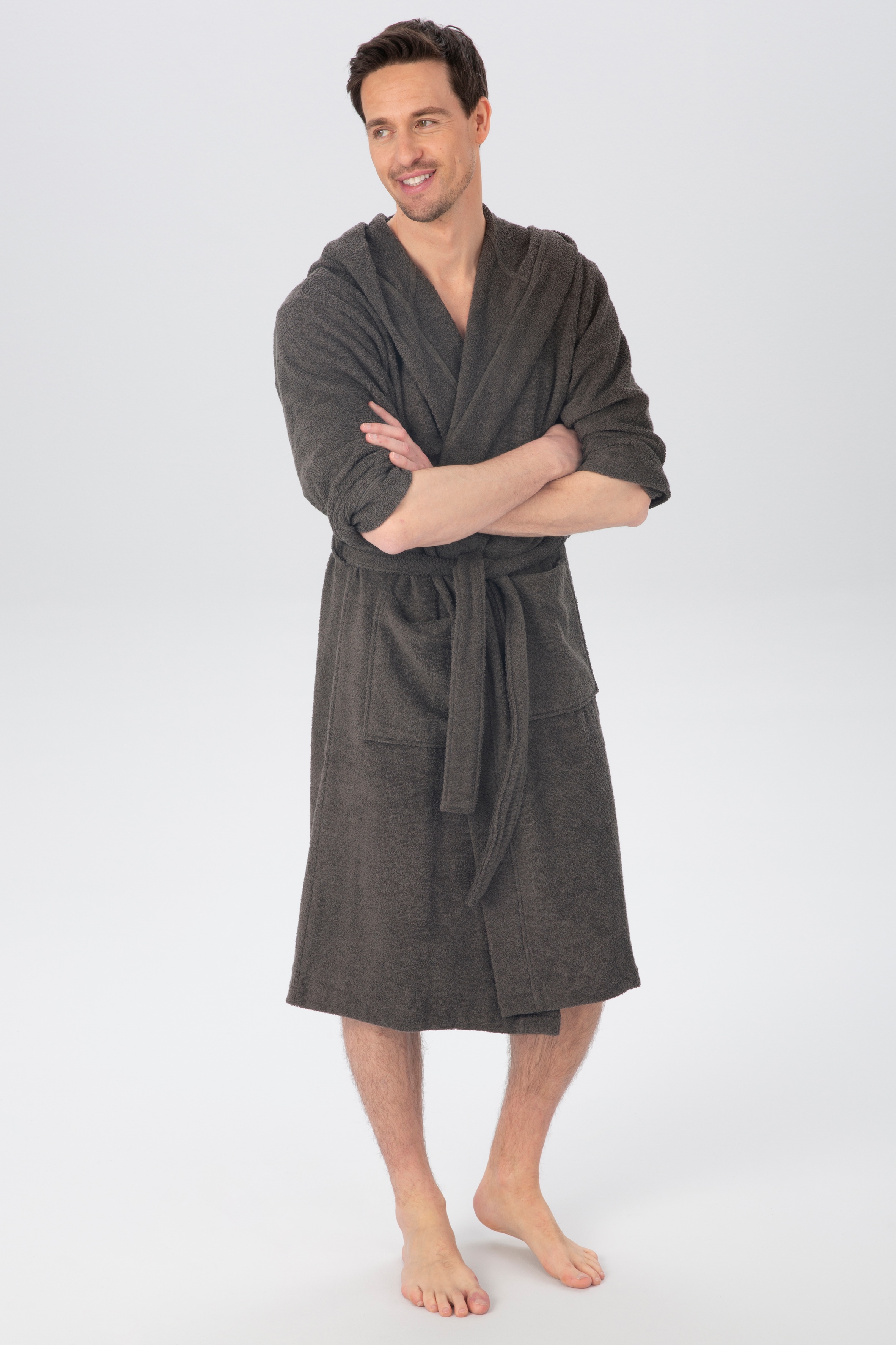 OTTO home Unisex-Bademantel "Sanremo, ideal für Sauna & Spa, Hotelbademantel, Morgenmantel" 1 Stk. mit Taschen, Damen & Herren Bademäntel, S-3XL