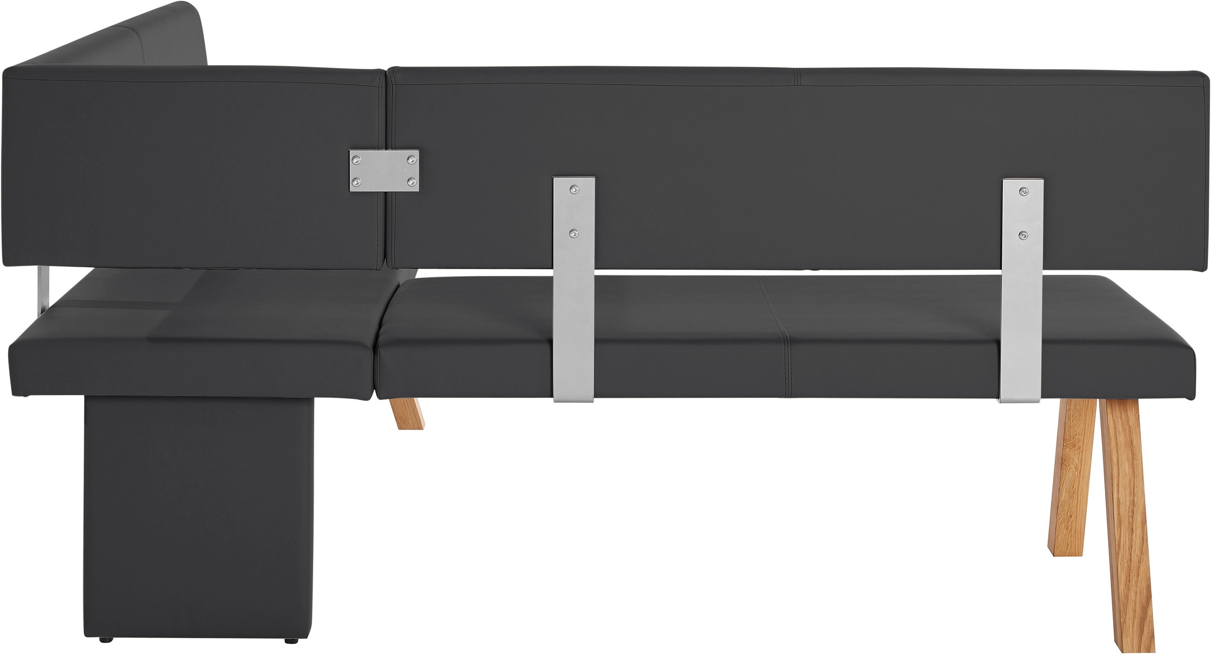 OTTO home Eckbank »Rio« Massivholz in Eiche geölt, Esszimmerbank bequem gepolstert