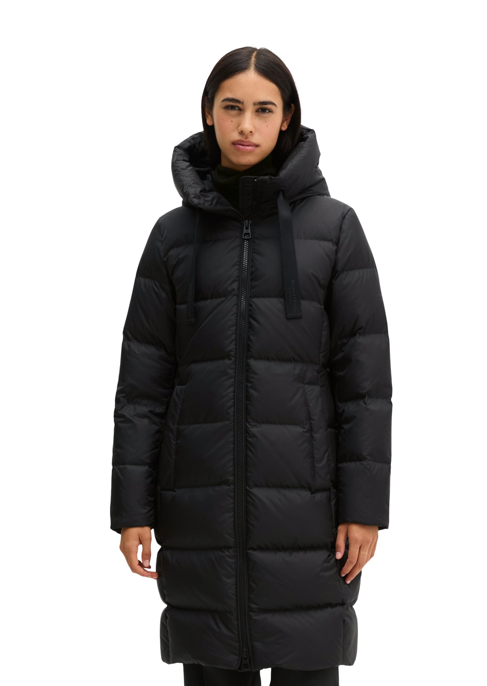 Marc OPolo Daunenmantel mit 2-Way-Zipper und großer Kapuze - aktuelle HW26-Kollektion