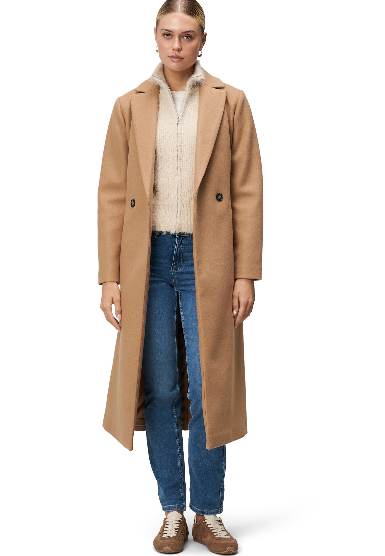 Zero Strickjacke »zero Damen Strickweste mit Reißverschluss«, Plain/ohne Details