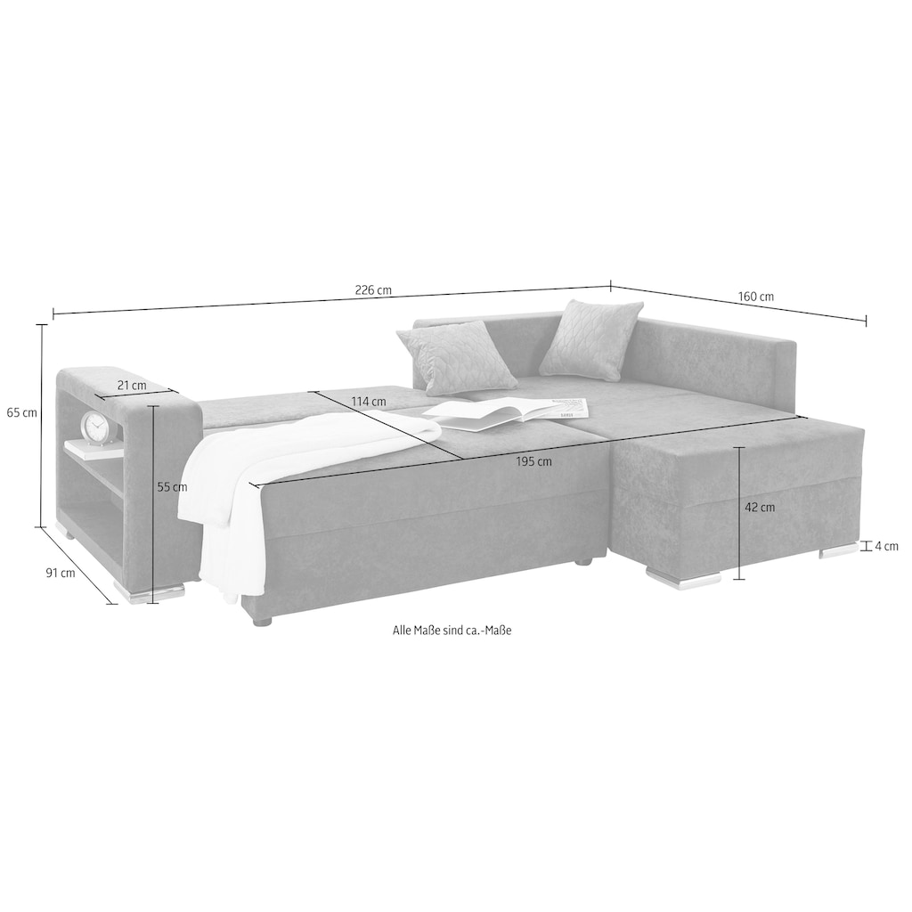 COLLECTION AB Ecksofa »John L-Form«