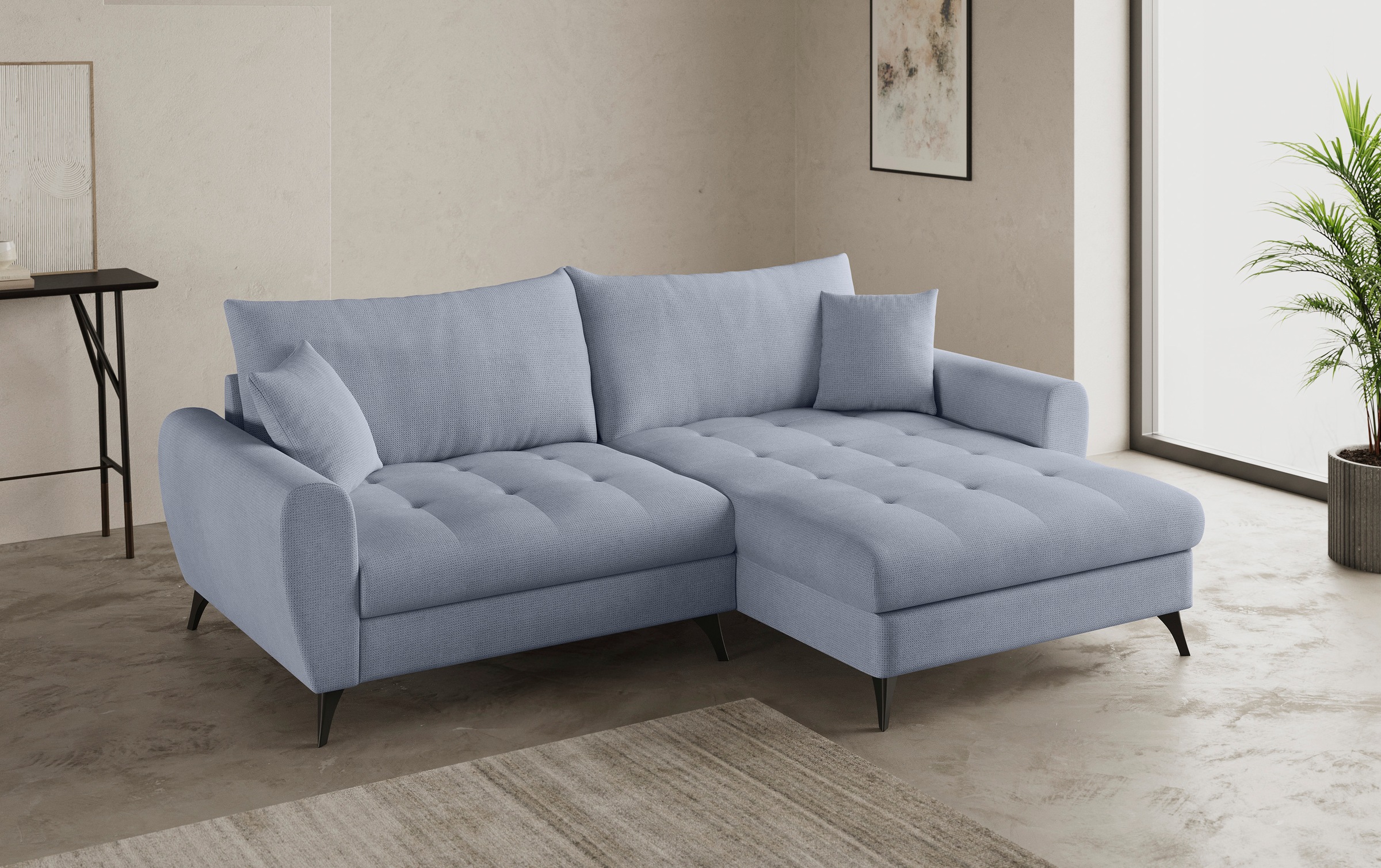 Mr. Couch Ecksofa "Blackburn II, L-Form", Mit Kaltschaumpolsterung bis 140 günstig online kaufen