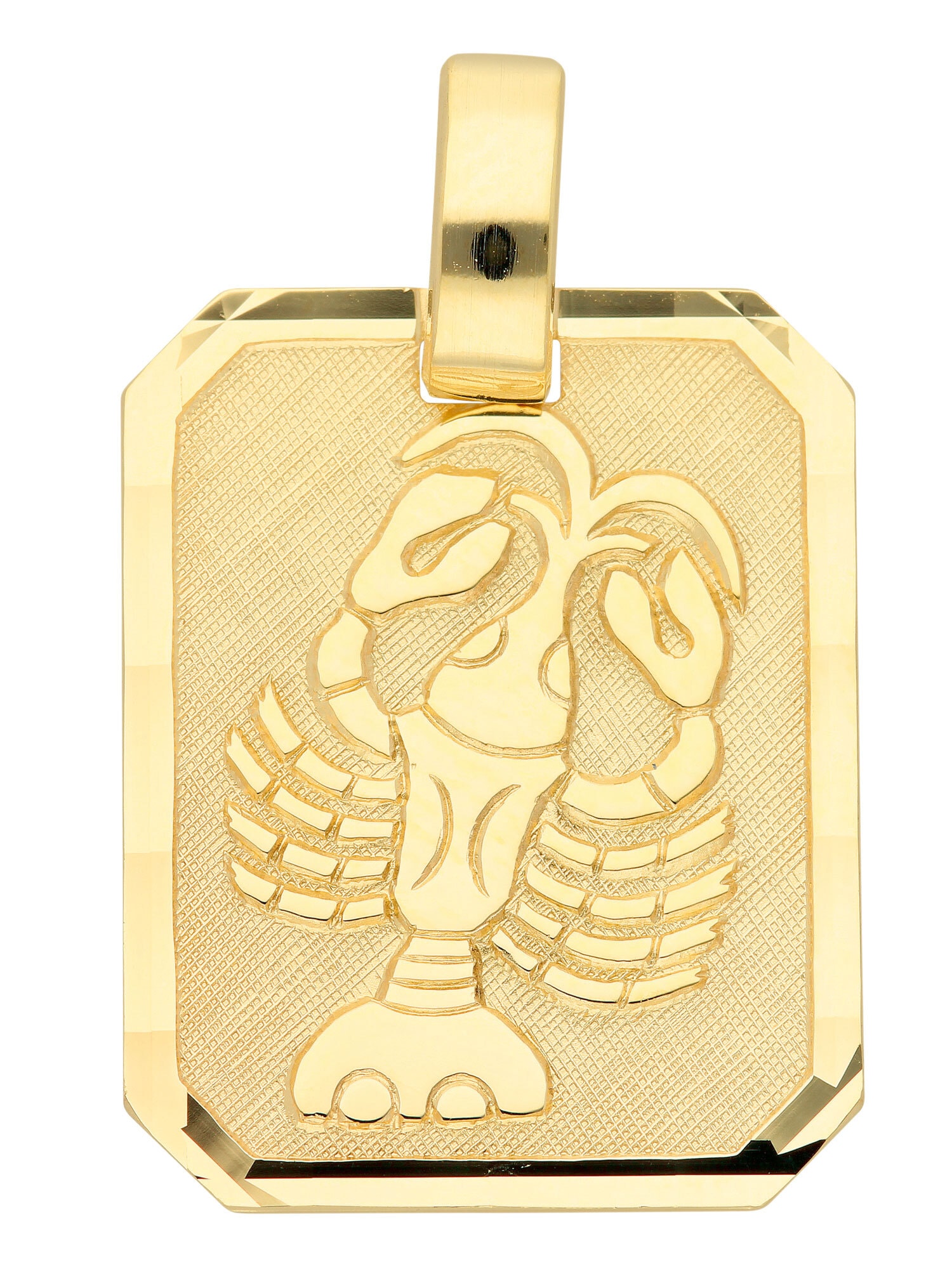 ADELIA ́S Damen Kettenanhänger "Damen Gold Schmuck 333 Gold Sternzeichen Anhänger Krebs", Krebs, Gold, gold, Gold, Schmuckanhänger, Goldschmuck für