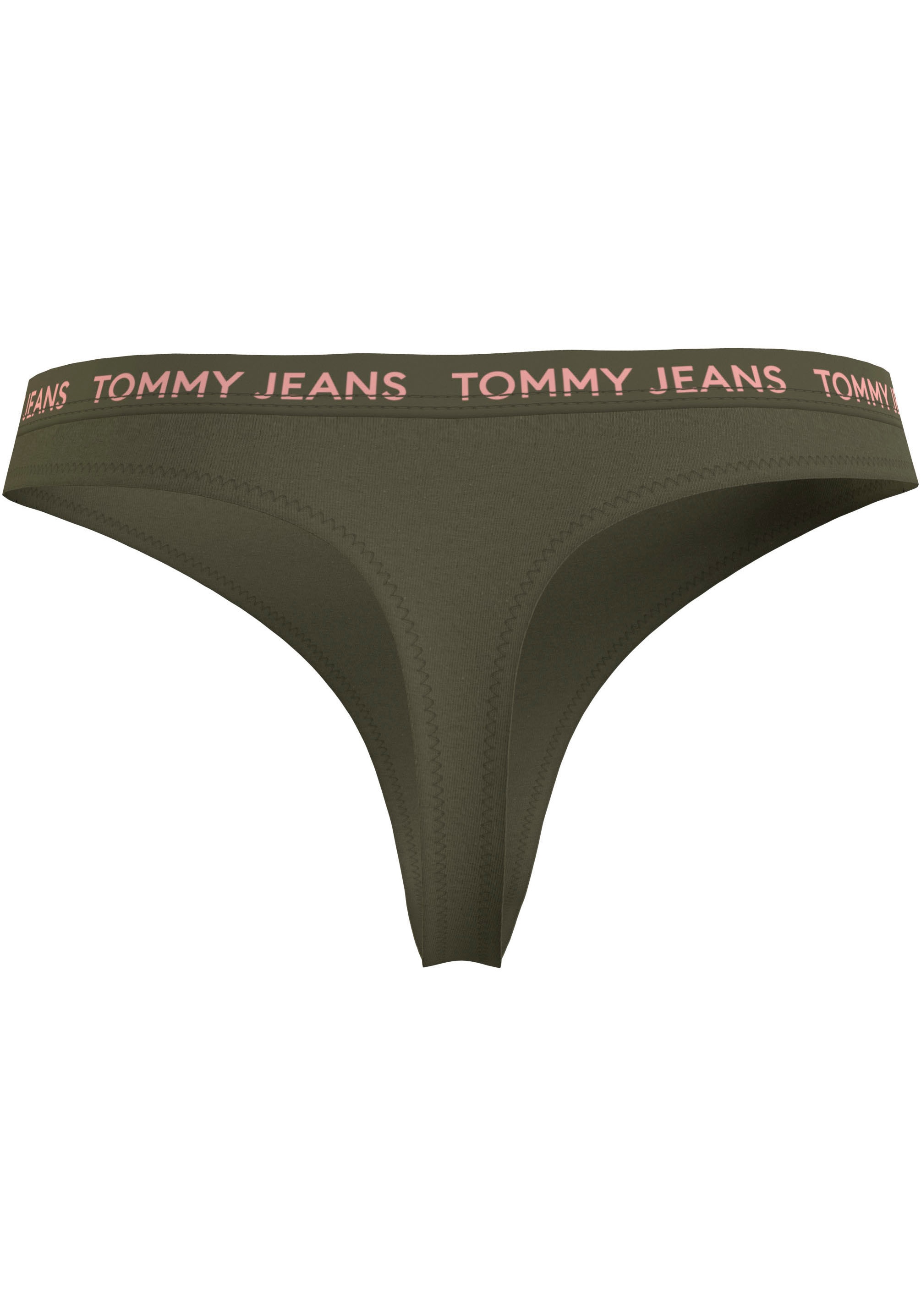 Tommy Hilfiger Underwear String »3P HIGH RISE THONG«, (Packung, 3er), mit Logo-Elastikbund