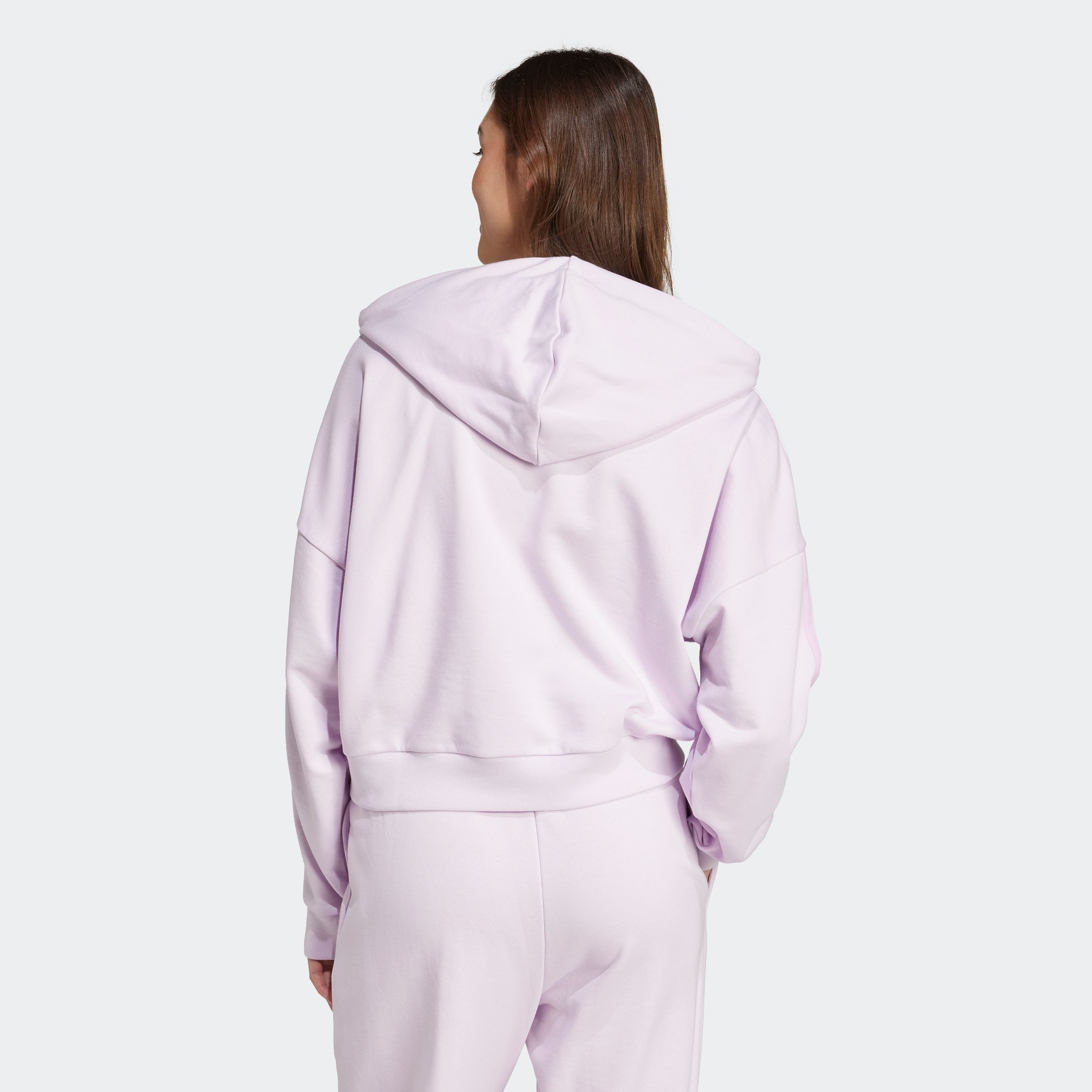 Thumbnail - adidas Sportswear "ESSENTIALS 3-STREIFEN FRENCH TERRY QUARTER-ZIP HOODIE"