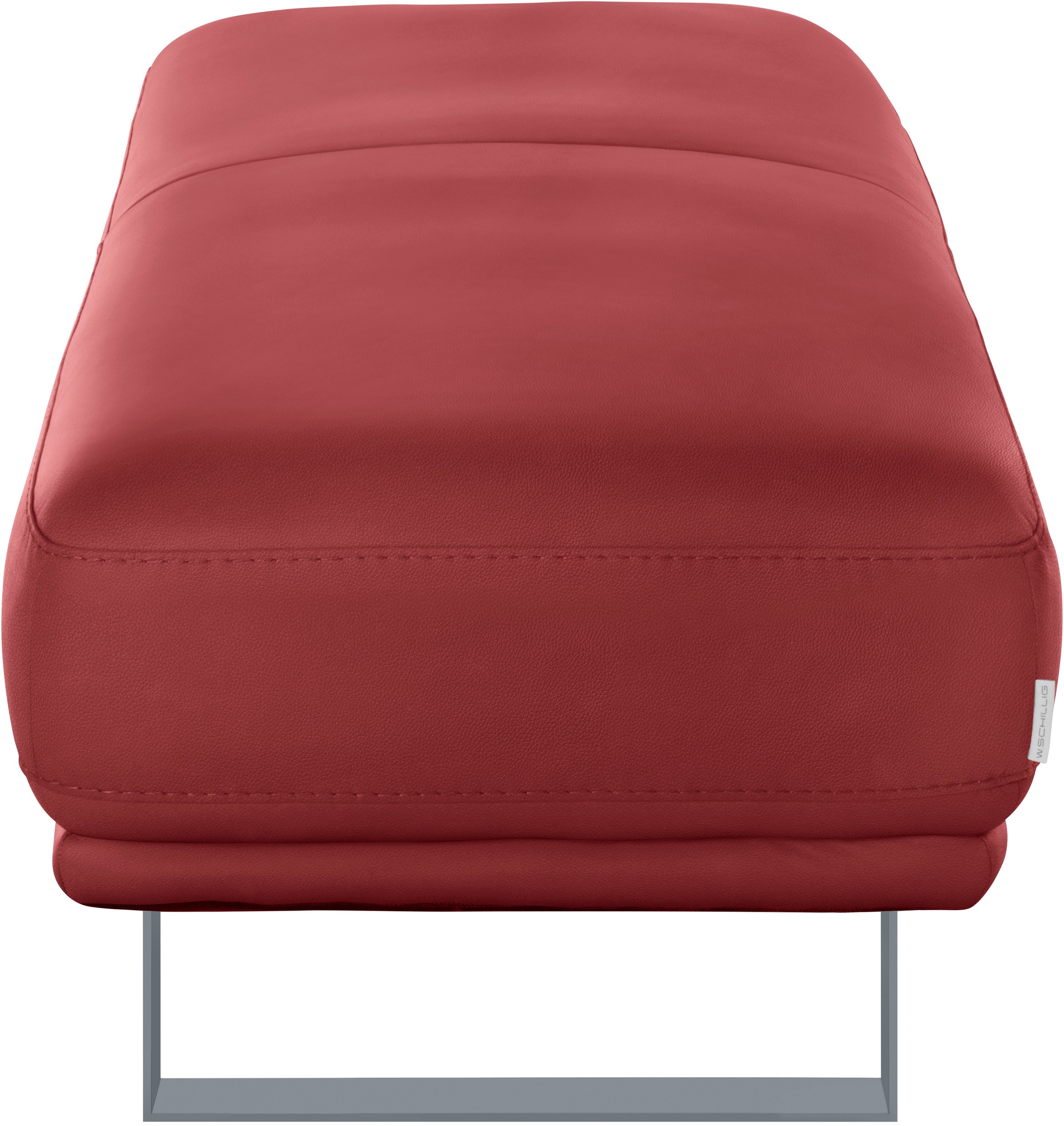 W.SCHILLIG Hocker »montanaa« mit Metallkufen in Silber matt, Breite 141 cm