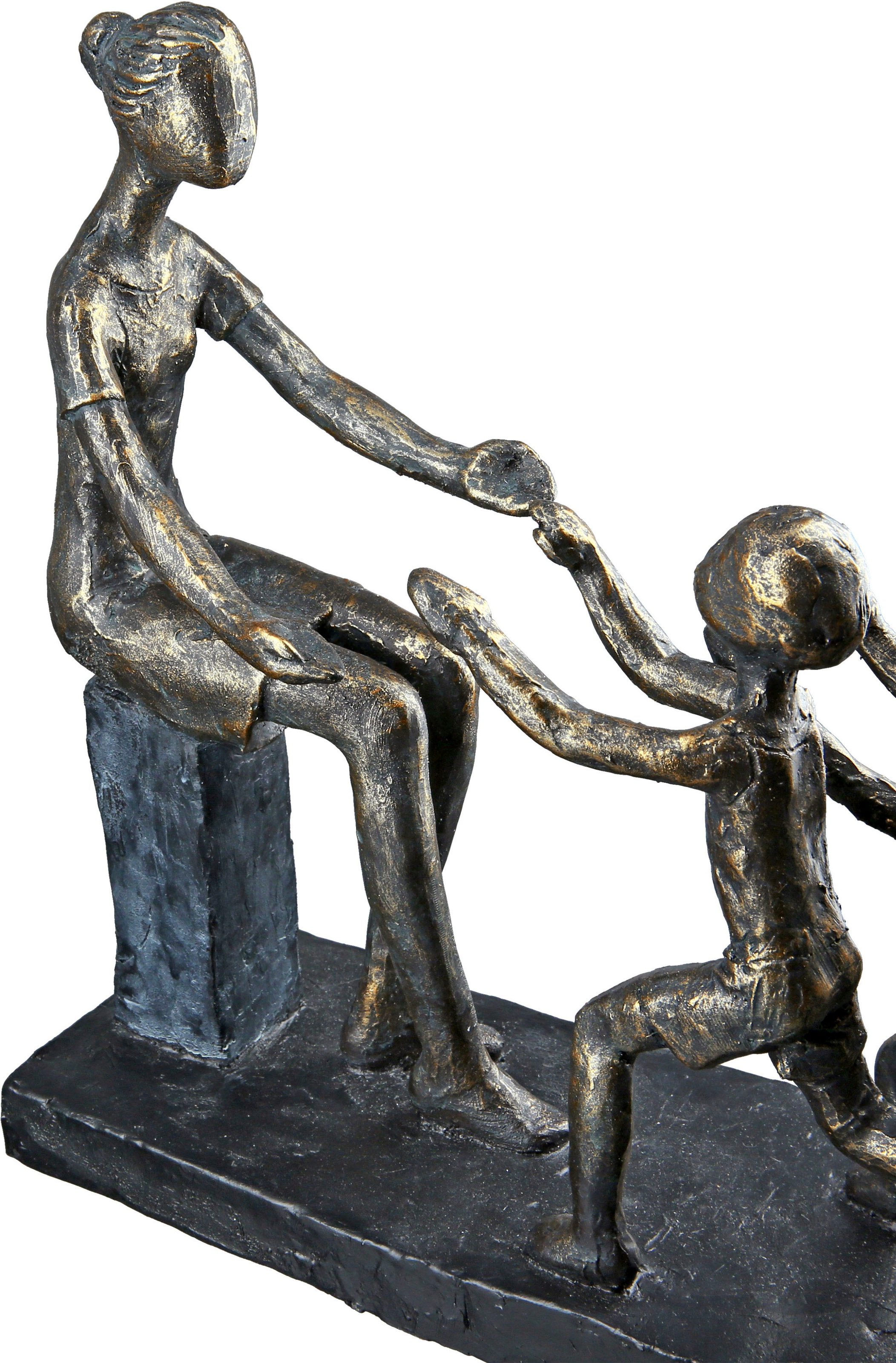 Casablanca by Gilde Dekofigur »Skulptur In meine Arme, bronzefarben/grau«, grau