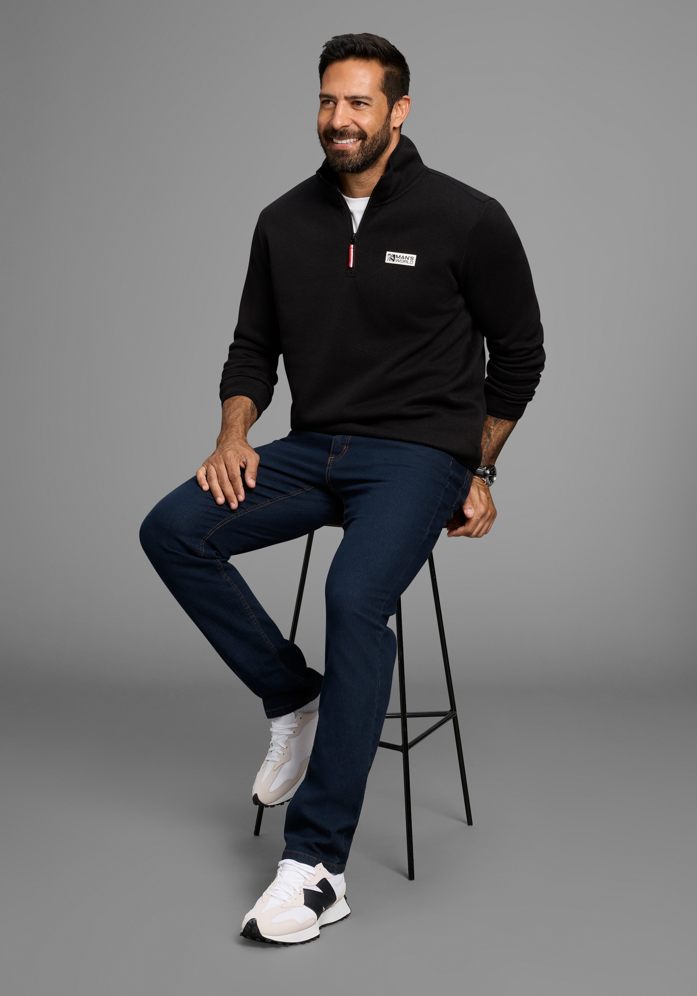 Man's World Sweatshirt, Freizeit Allrounder