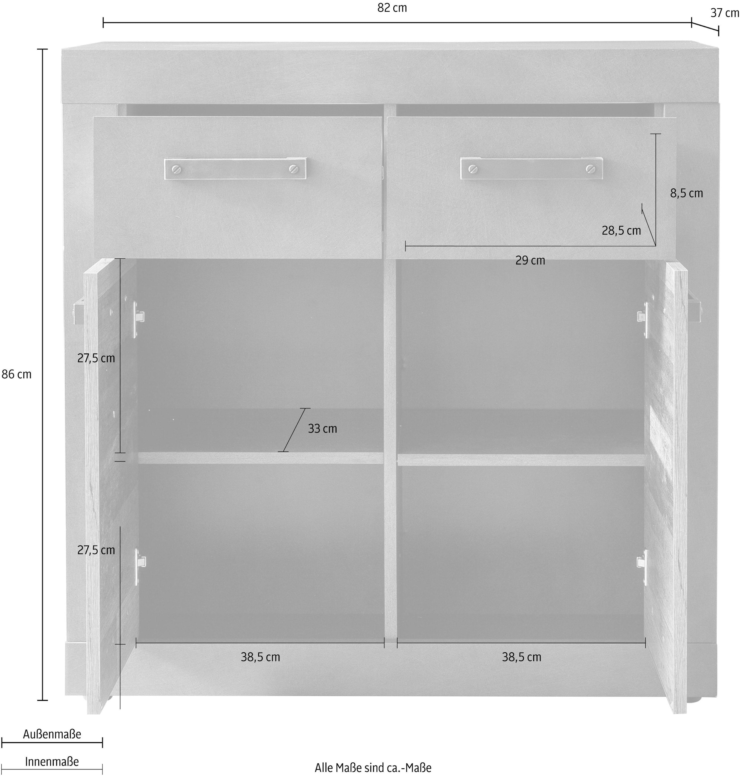 INOSIGN Kommode »Ilana«, moderner Industrial Style