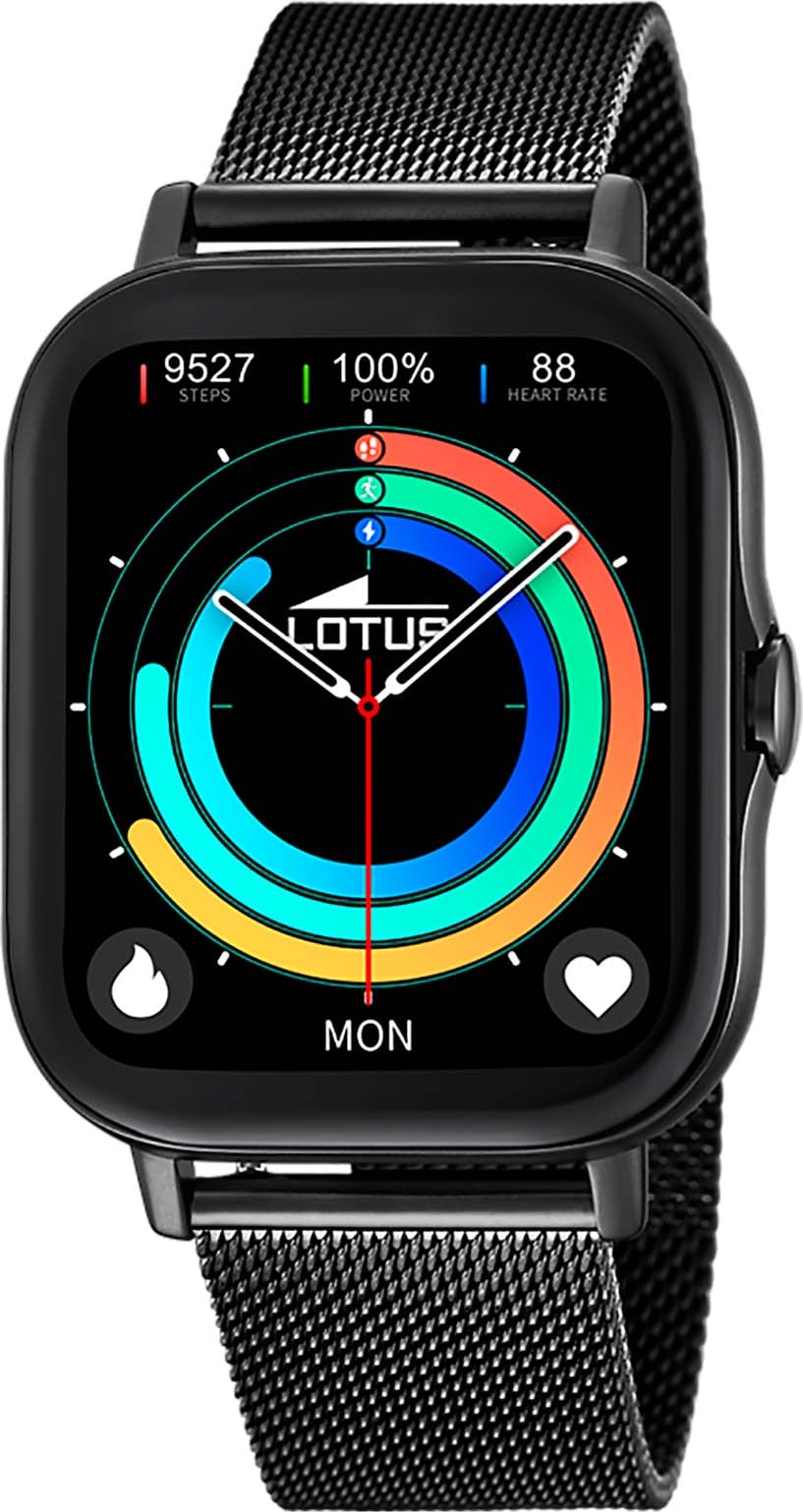 Lotus Smartwatch »50046/1«, (Armbanduhr, Herrenuhr, Edelstahlarmband, Schrittzähler, Geschenkidee)