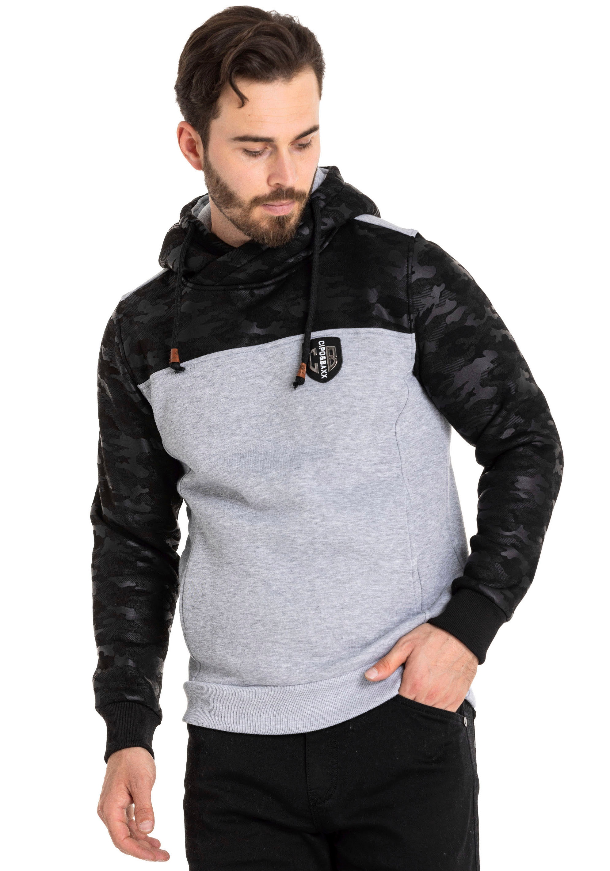 Cipo & Baxx Kapuzensweatshirt günstig online kaufen