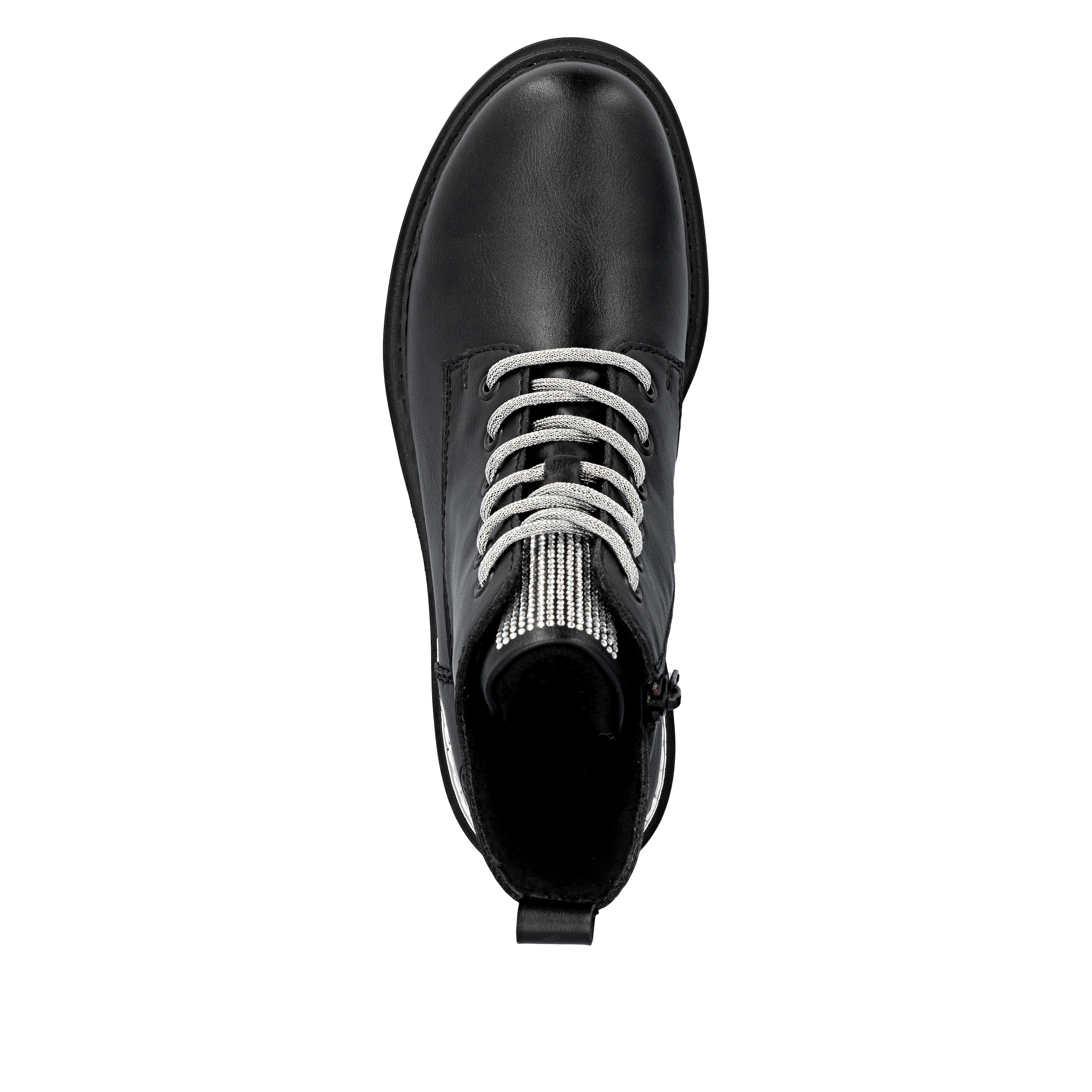 Rieker Schnürboots, Schnürstiefelette, Profilsohle, mit praktischem Innenreißverschluss