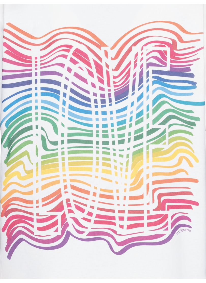 Trigema Marškinėliai »TRIGEMA Oversize tipo Marškinėliai su bunten Printmotiven« (1 tlg.)