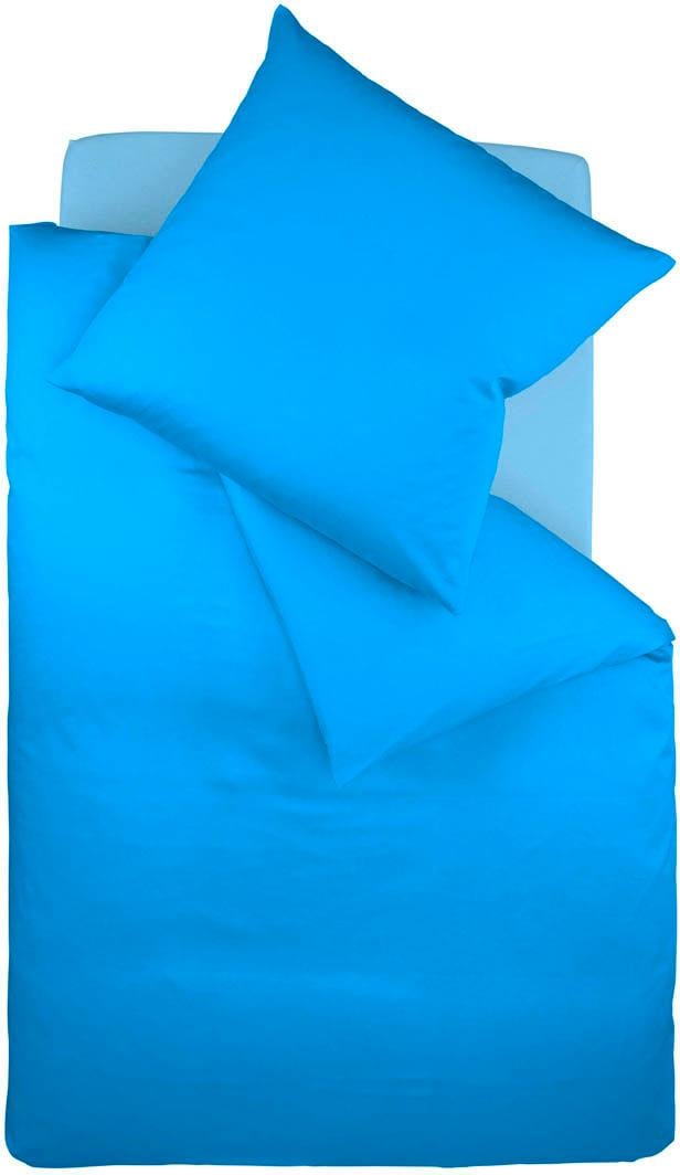 fleuresse Bettwäsche "Colours in 135x200, 155x220 oder 200x200 cm" 3 Stk. Bettwäsche aus 100% Baumwolle, uni, mit Reißverschluss