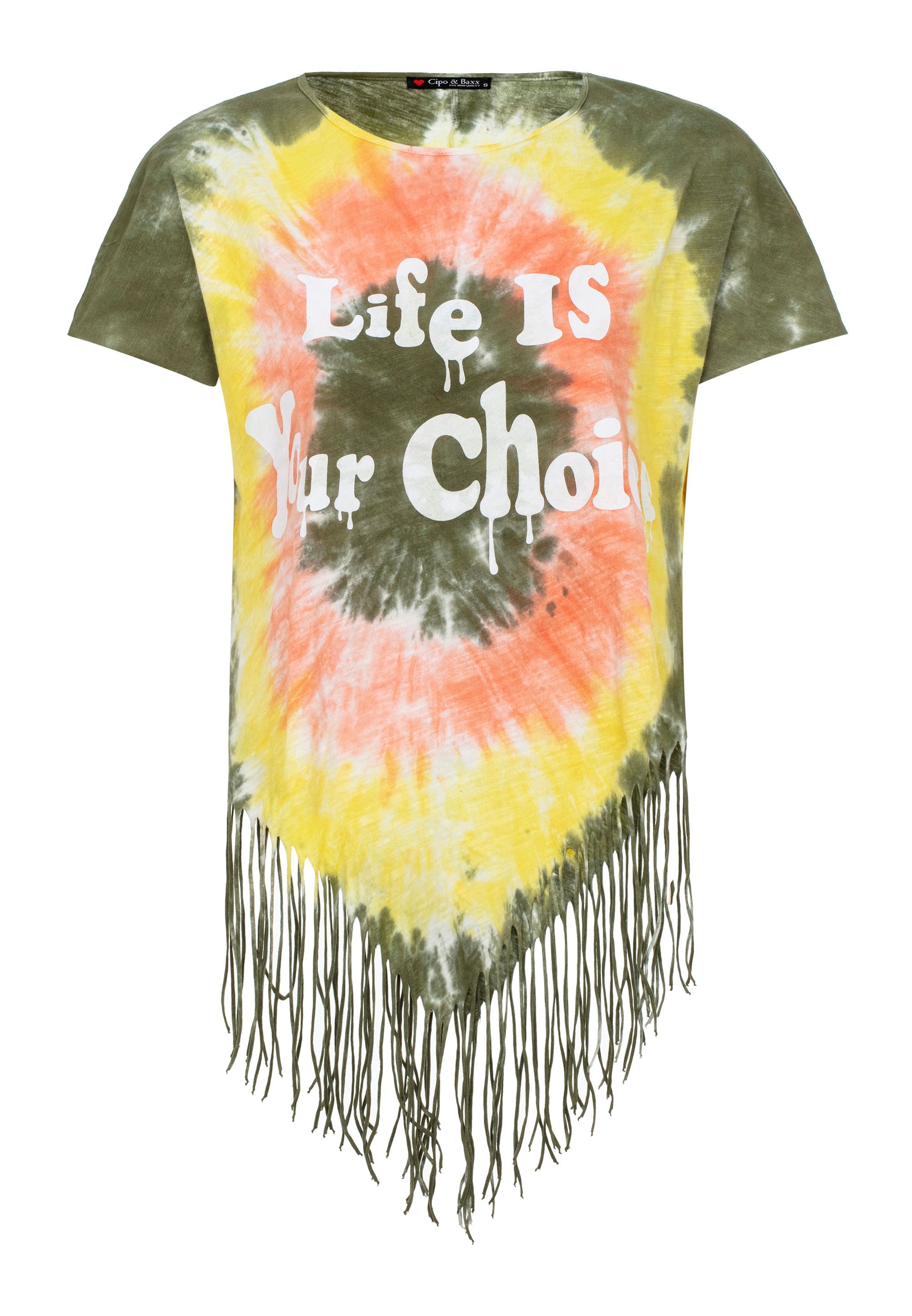 Cipo & Baxx T-Shirt, in tollem Sommer-Look