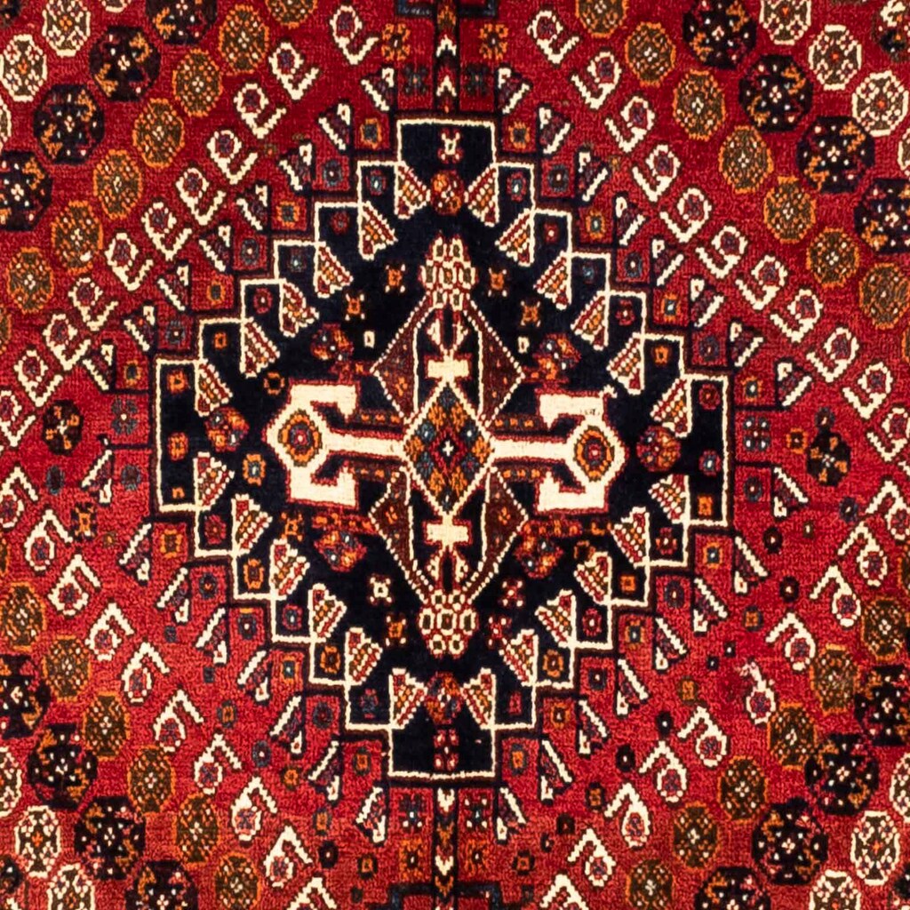 morgenland Wollteppich »Shiraz Medaillon 253 x 164 cm«, rechteckig, Unikat mit Zertifikat