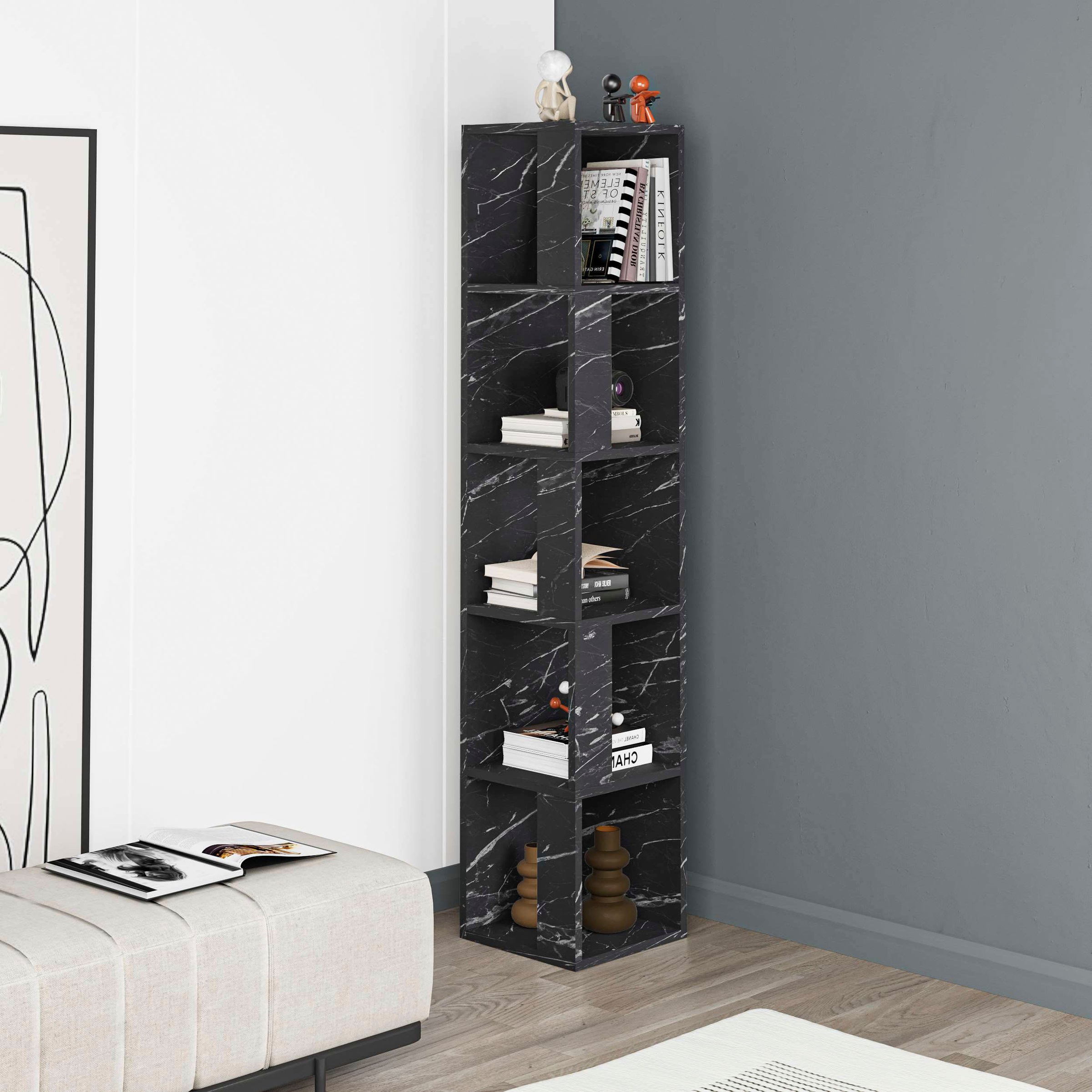 Decortie Bücherregal »Piano Bücherregal«, (Packung), Leichte Montage, Lagerung, Platzsparend