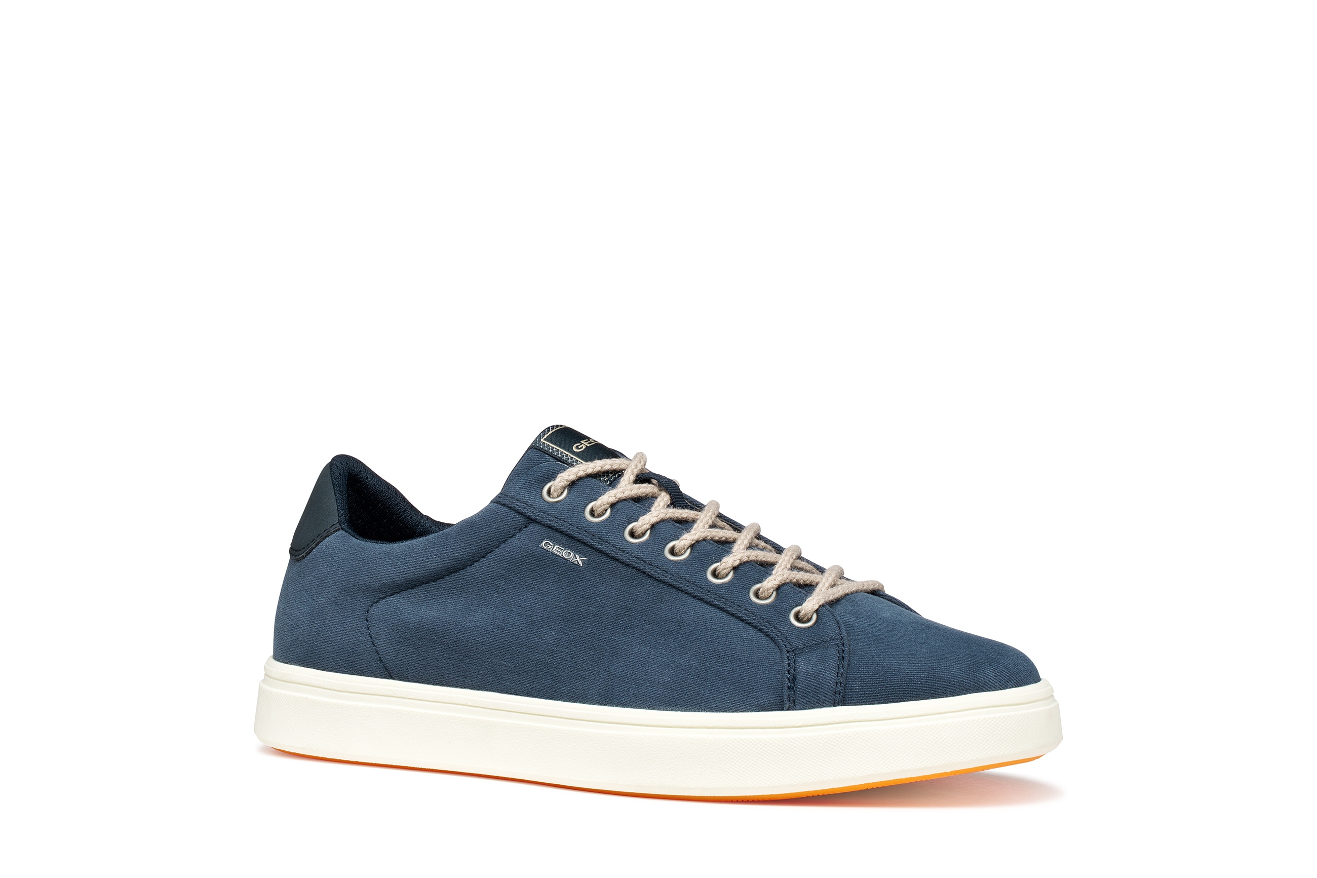 Geox Sneaker Freizeitschuh, Halbschuh, Schnürer mit Logo-Aufnäher an der Schuhzunge