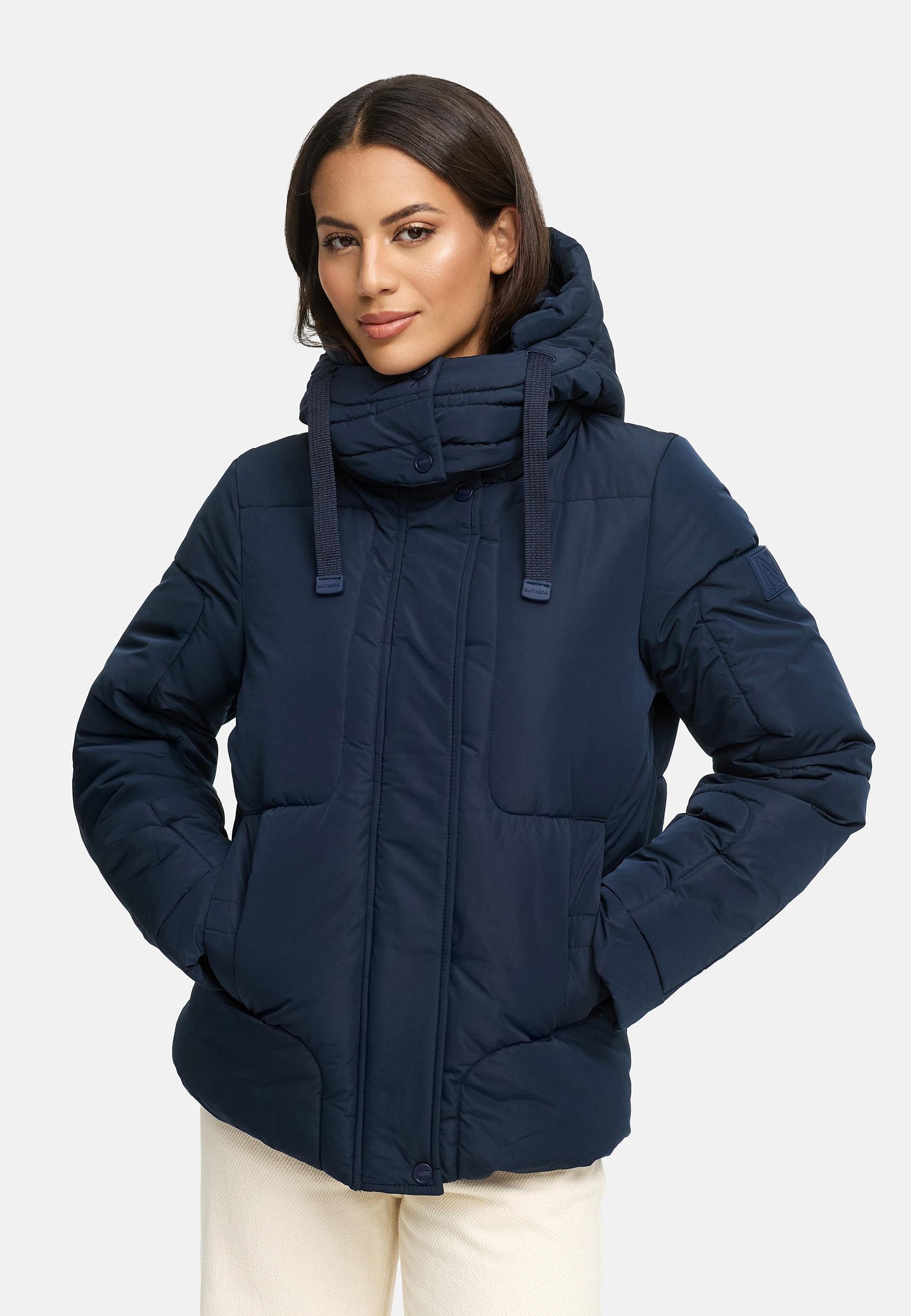 Navahoo Steppjacke »Zauberlicht 14«, mit Kapuze, Winterjacke mit abnehmbarer Kapuze und Fleece-Futter