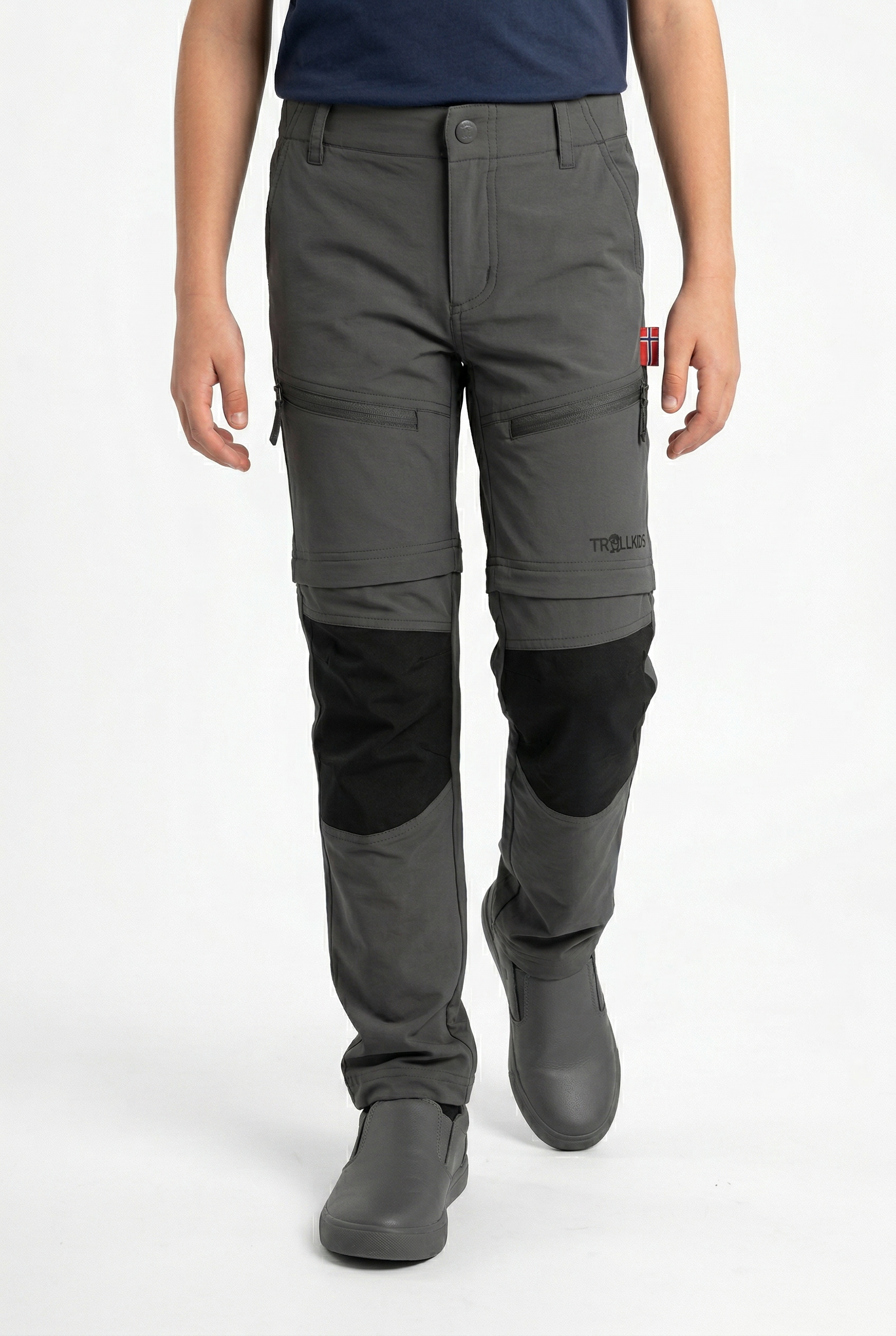 TROLLKIDS Zip-off-Hose "Kids Nordfjord Zip-off Pants Slim Fit" abzippbare Hosenbeine, mit Verstärkungen an Knien und Gesäß