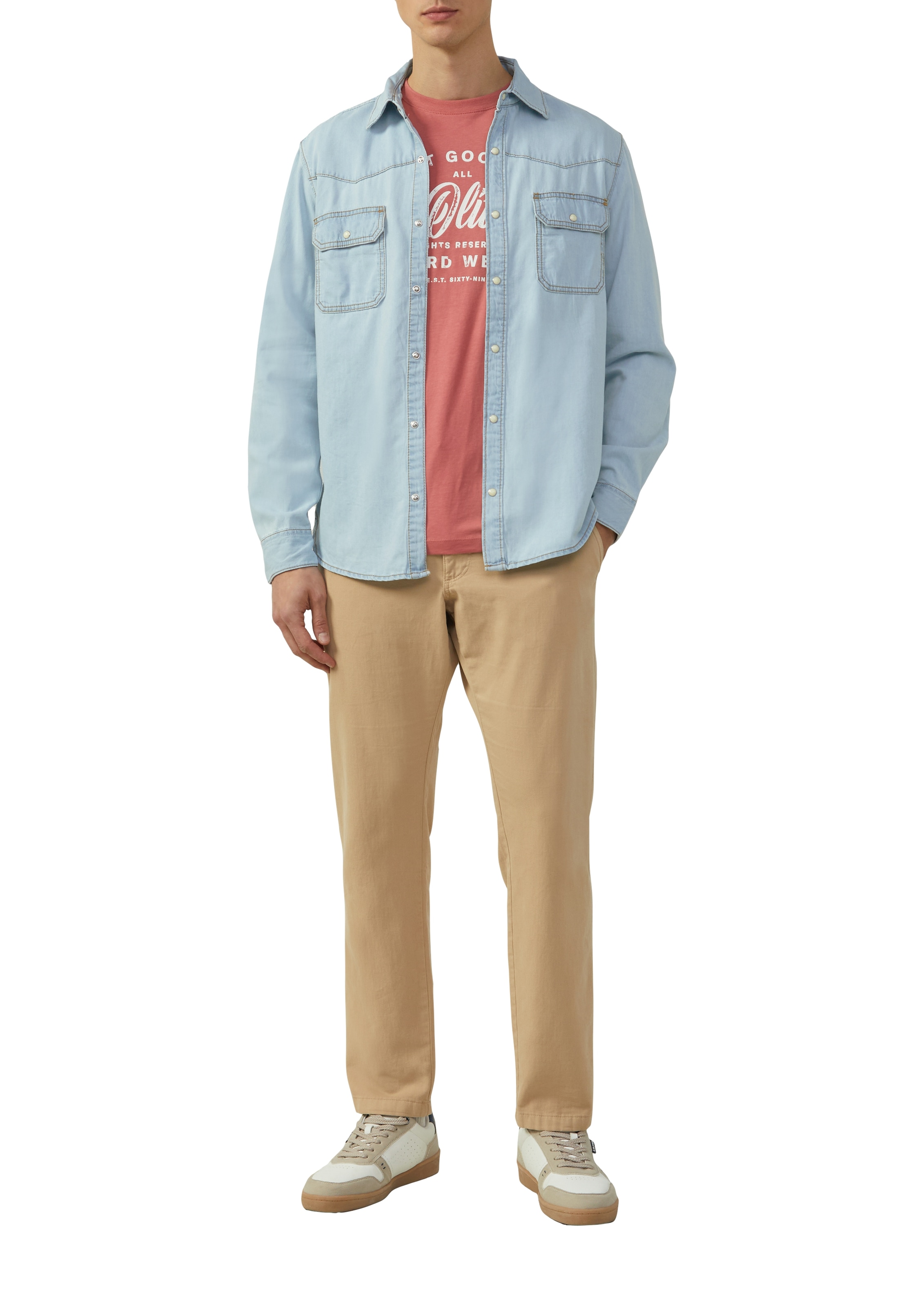 s.Oliver Jeanshemd, im Western-Stil