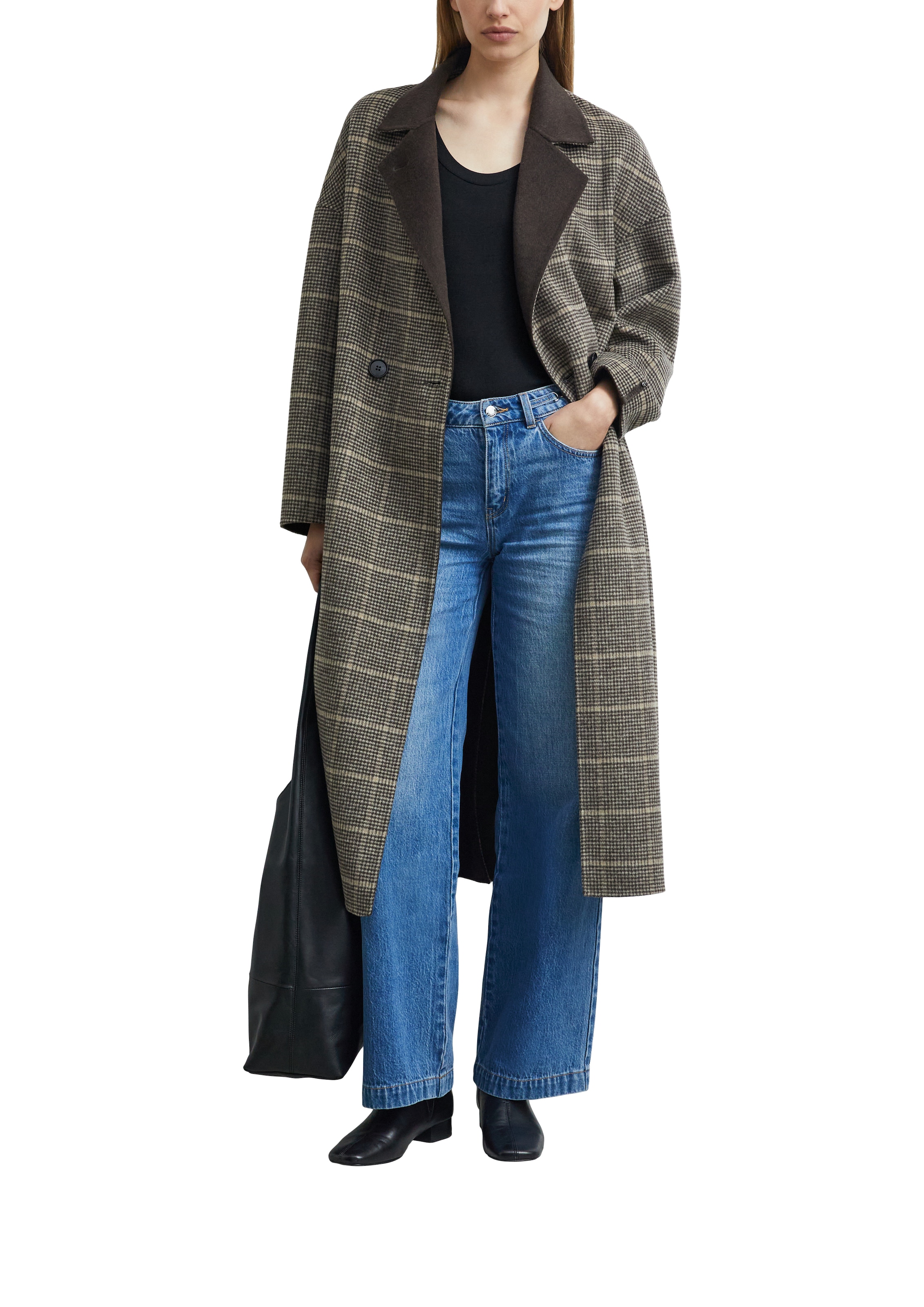Comma Straight-Jeans mit Gürtel-Detail / Reine Baumwolle