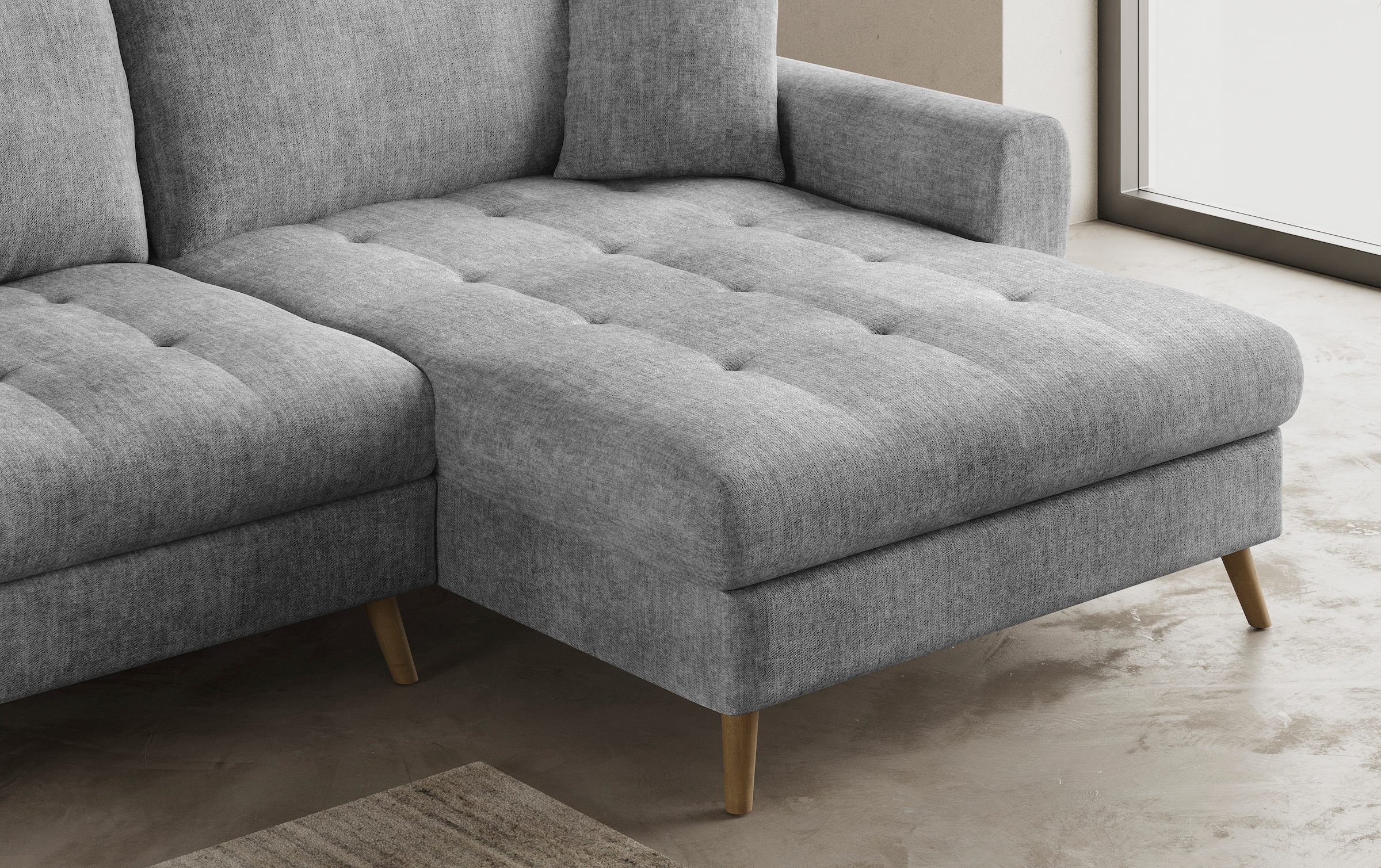 Mr. Couch Ecksofa »Blackburn II, L-Form«, Mit Kaltschaumpolsterung bis 140 kg belastbar
