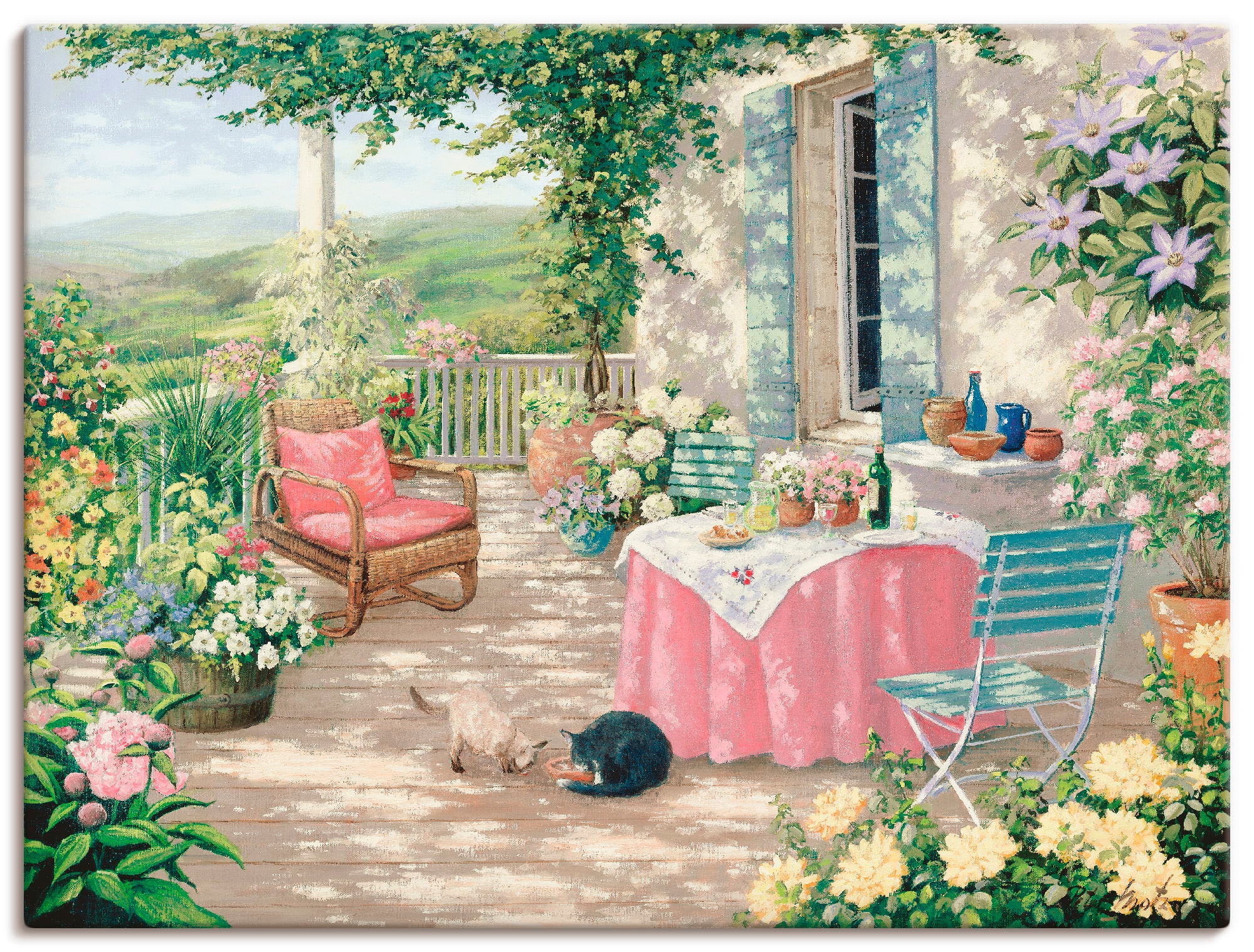 Artland Wandbild "Brunch" Garten 1 Stk. tlg. als Leinwandbild, Poster in ve günstig online kaufen