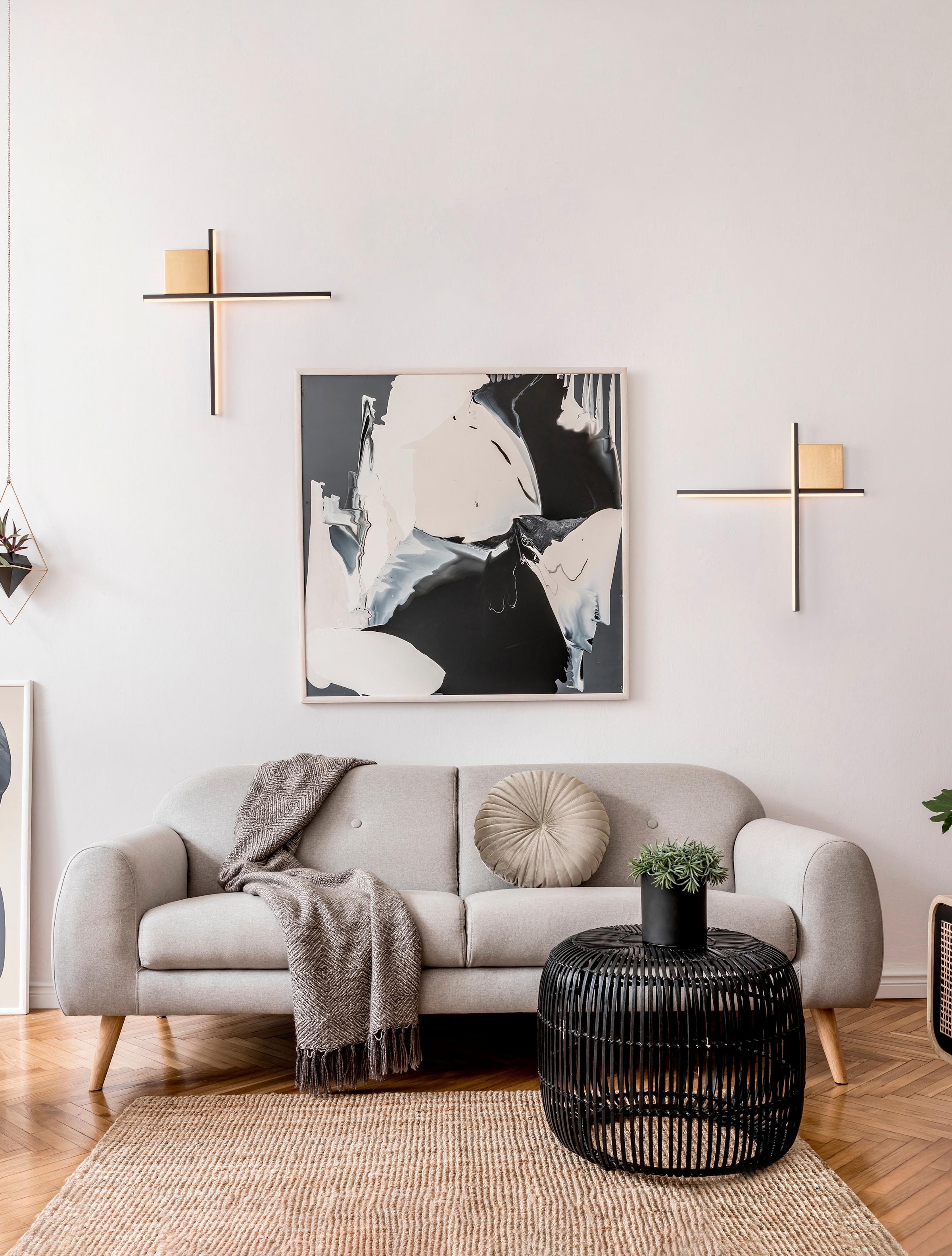 Nova Luce Wandleuchte »CROSS«, 2 flammig