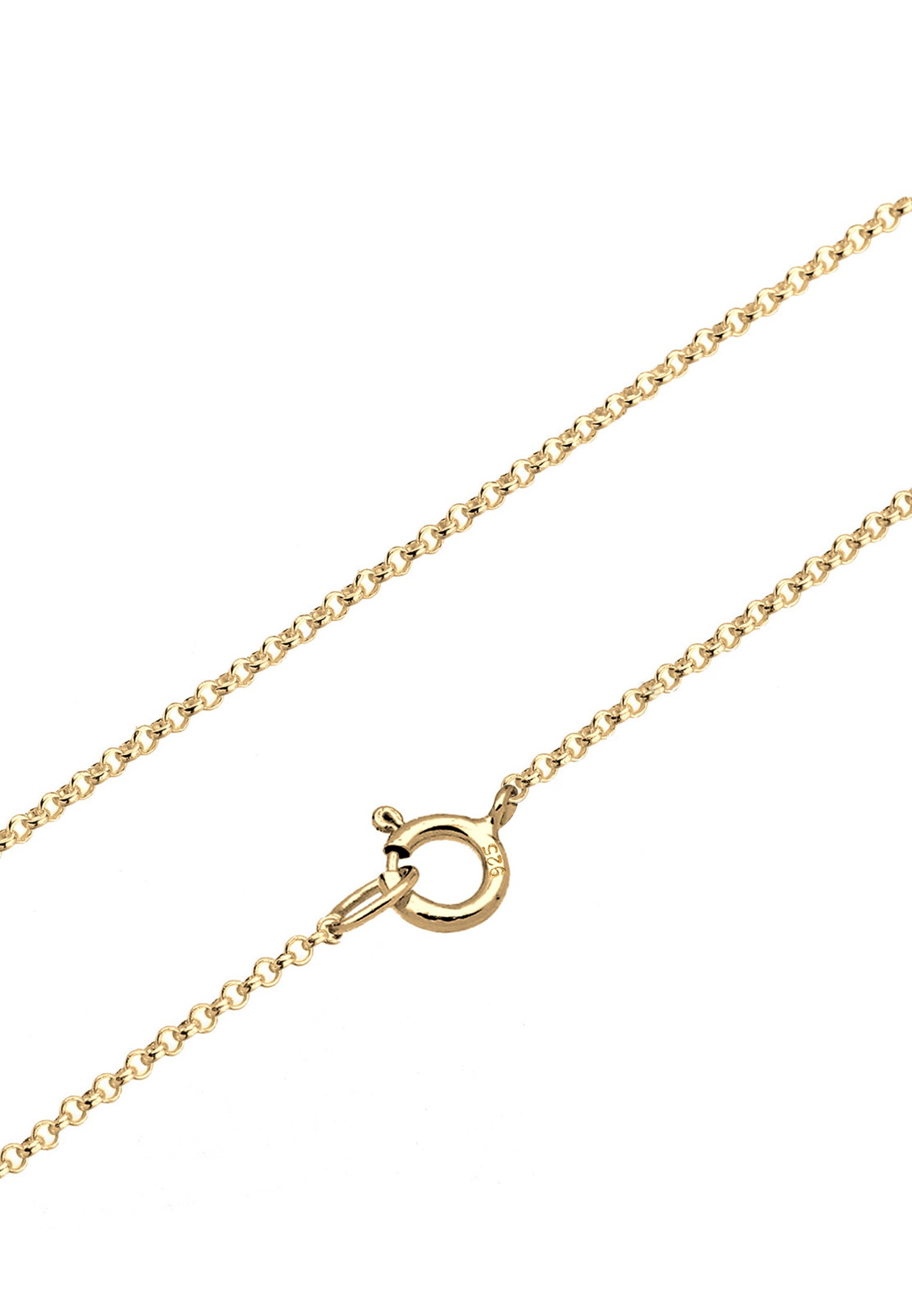 Elli Kette mit Anhänger »mit 5 Plättchen Anhänger 925 Silber«