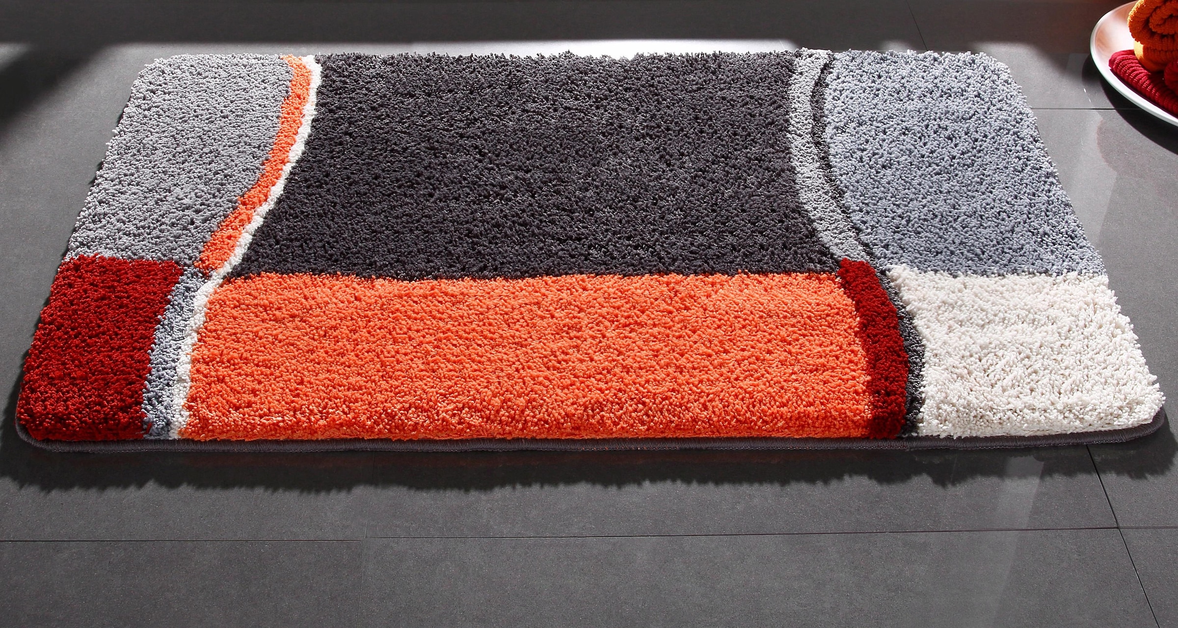 my home Badematte »Belio«, rutschhemmend beschichtet, fußbodenheizungsgeeignet-schnell trocknend-strapazierfähig, Badematte, Badteppich, Badematten auch als 2 tlg. Set erhältlich, bunt