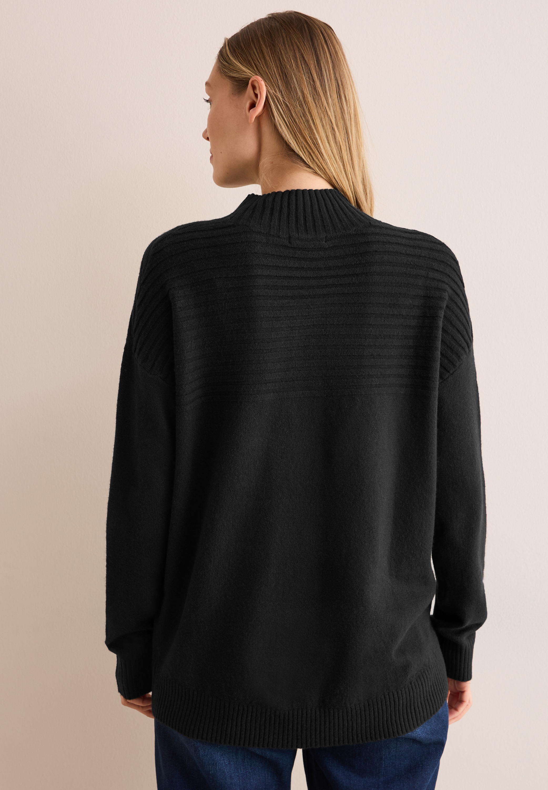 Cecil Stehkragenpullover, mit Elasthan-Anteil