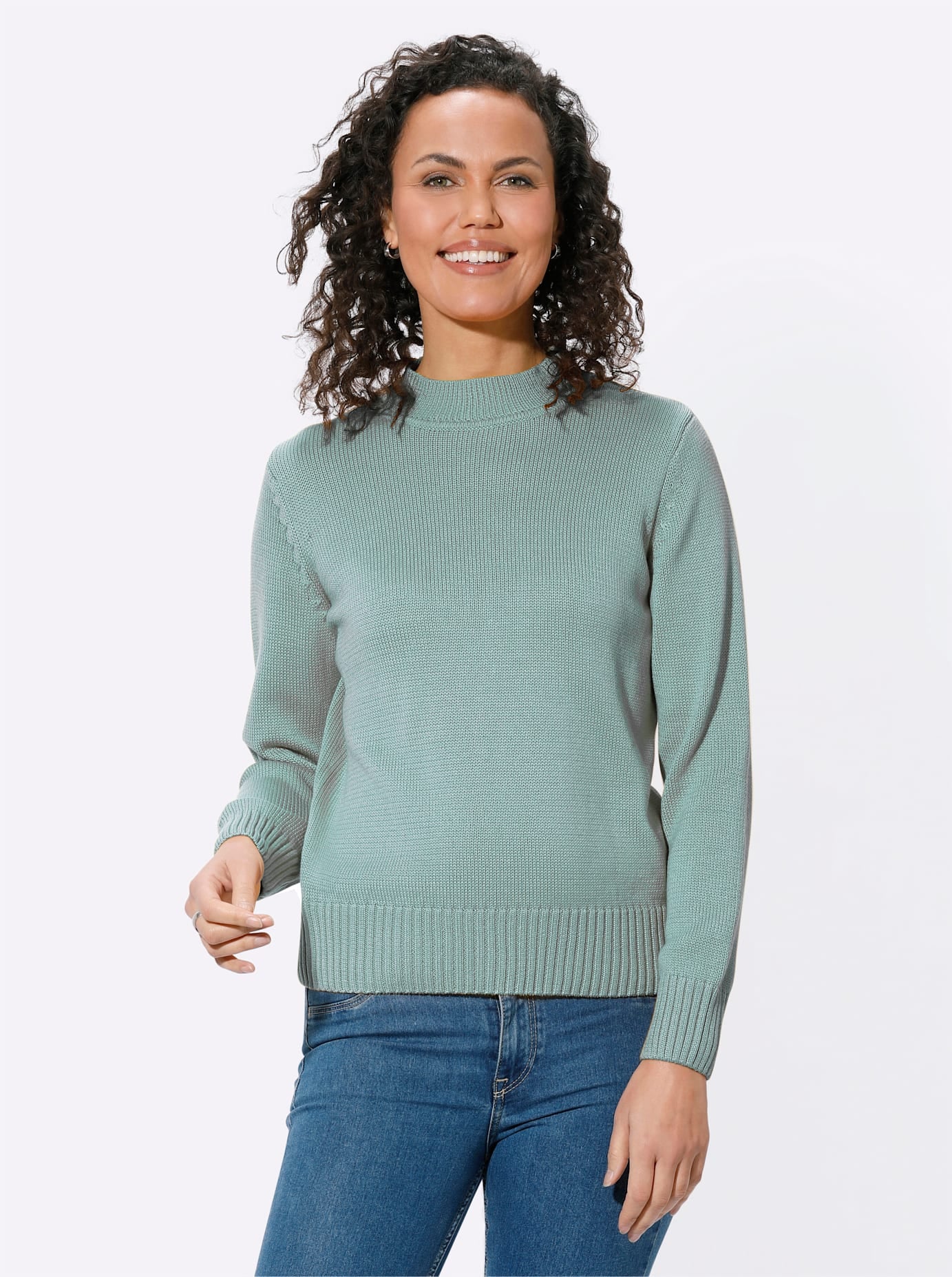 Casual Looks Stehkragenpullover "Pullover" günstig online kaufen