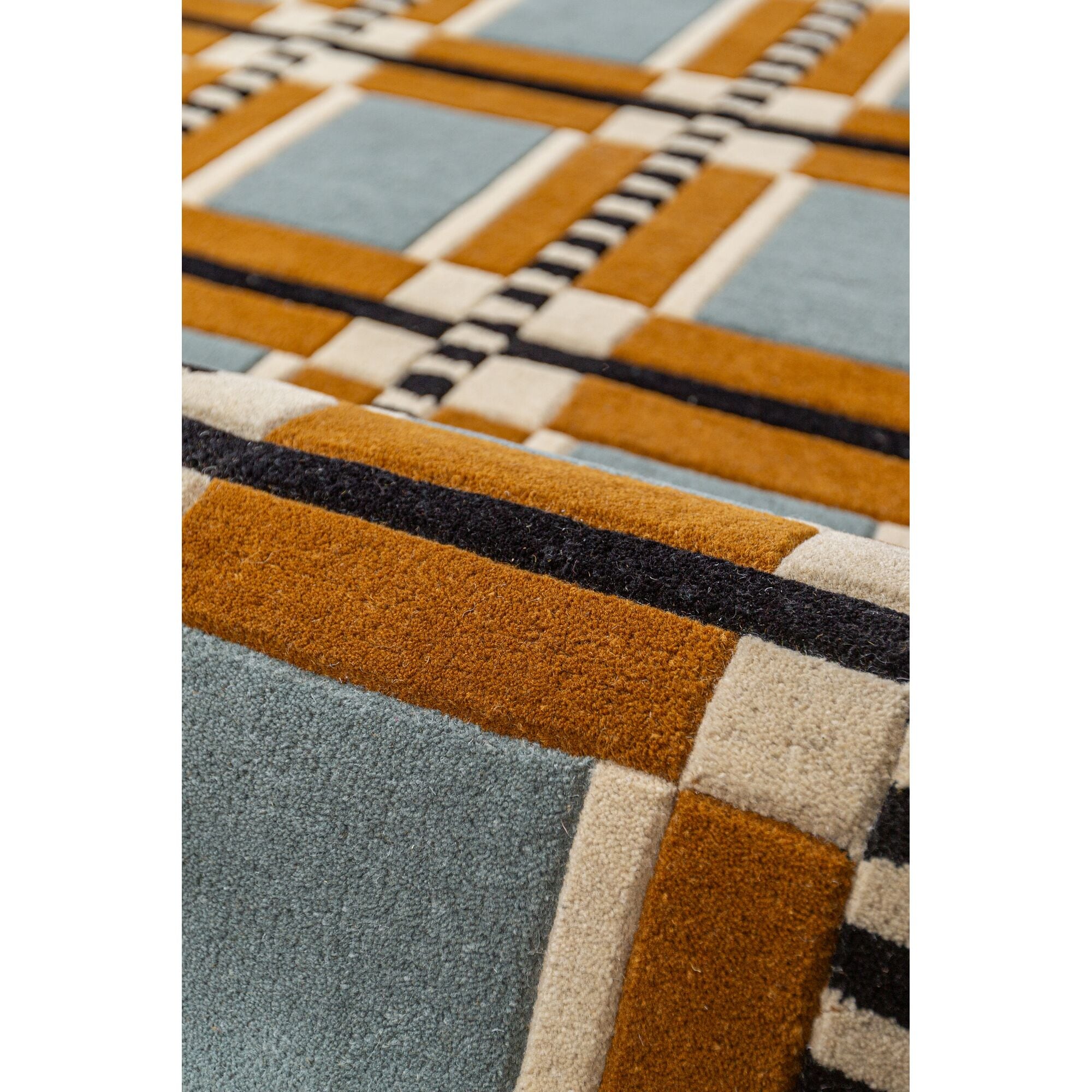 FLAIR RUGS Wollteppich »Quadro Wollteppich« rechteckig 8 mm Höhe