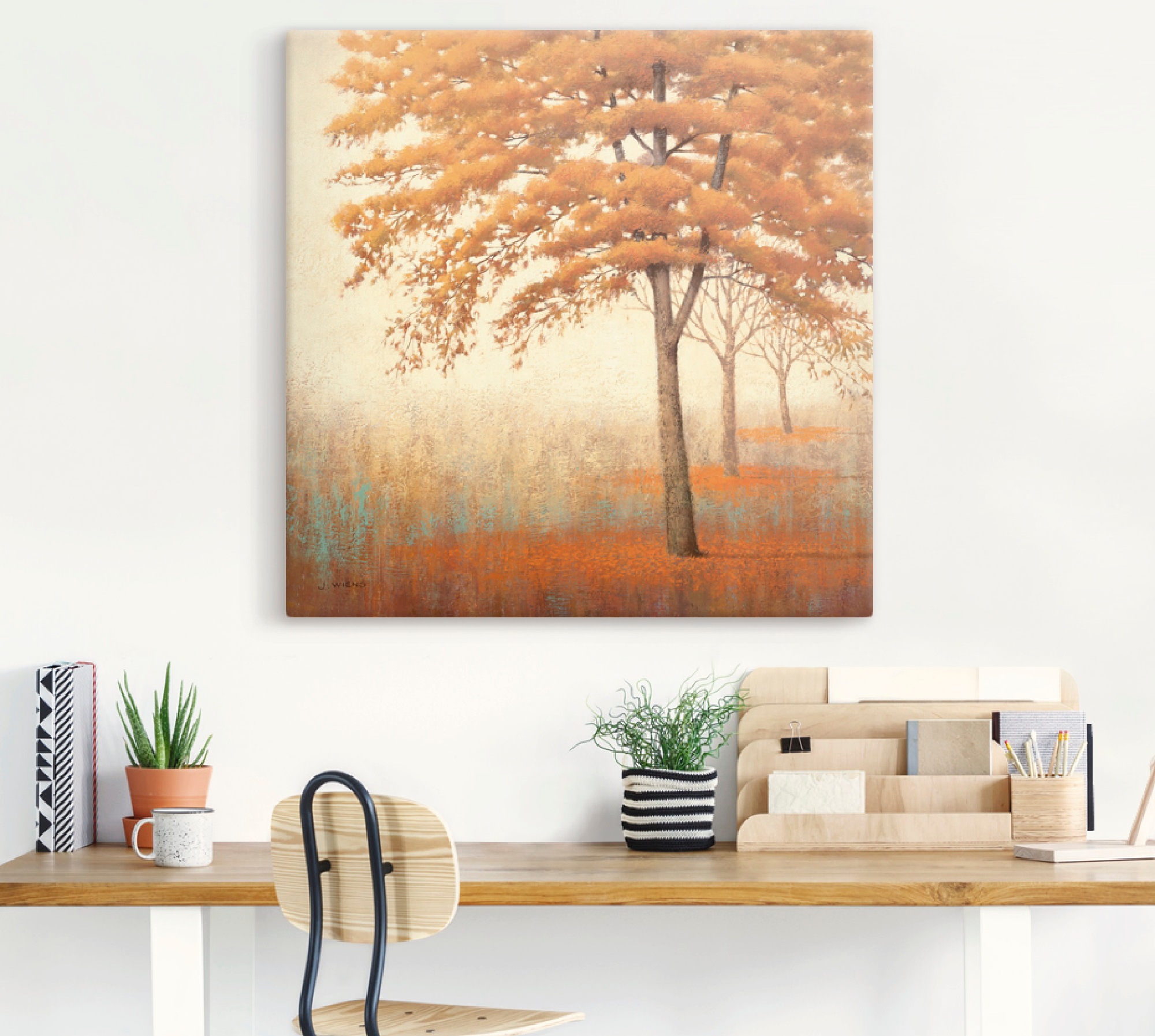 Artland Wandbild »Herbst Baum I«, Bäume, (1 St.), als Leinwandbild,  Wandaufkleber oder Poster in versch. Größen kaufen | BAUR