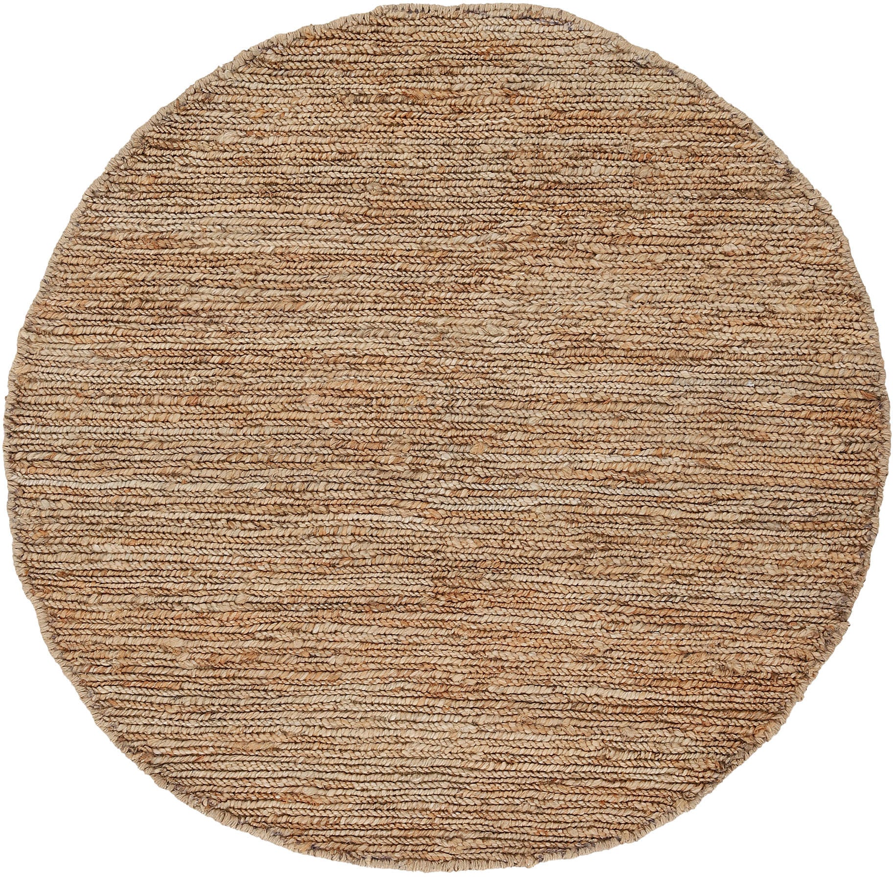 carpetfine Teppich "Nala Juteteppich Naturfaser", rund, 9 mm Höhe, wendbar, aus 100% Jute, in vielen Größen und Formen, 