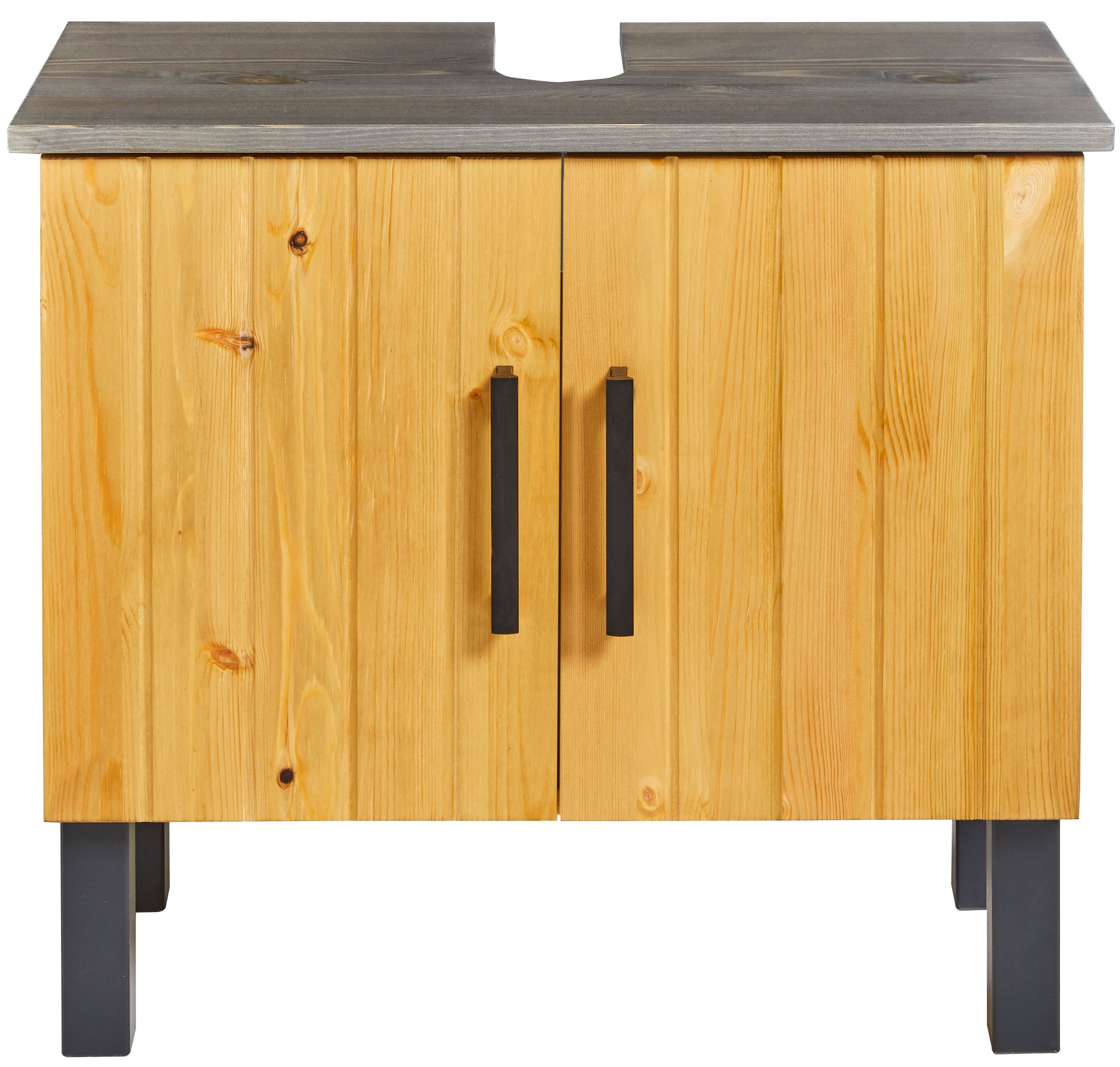 welltime Waschbeckenunterschrank »Mary«, Badmöbel im Landhaus-Stil, Breite 60 cm, aus Massivholz