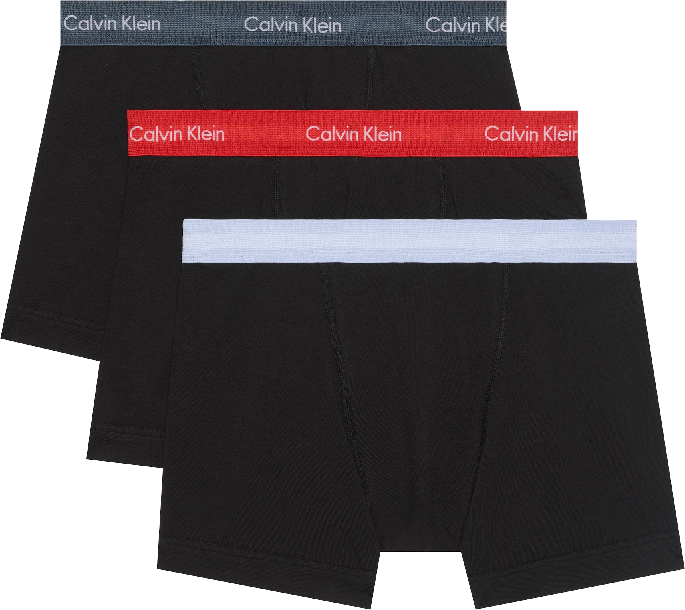 Calvin Klein Underwear "TRUNK 3PK" Packung, 3er-Pack, 3 Stk. mit Logo-Elastikbund