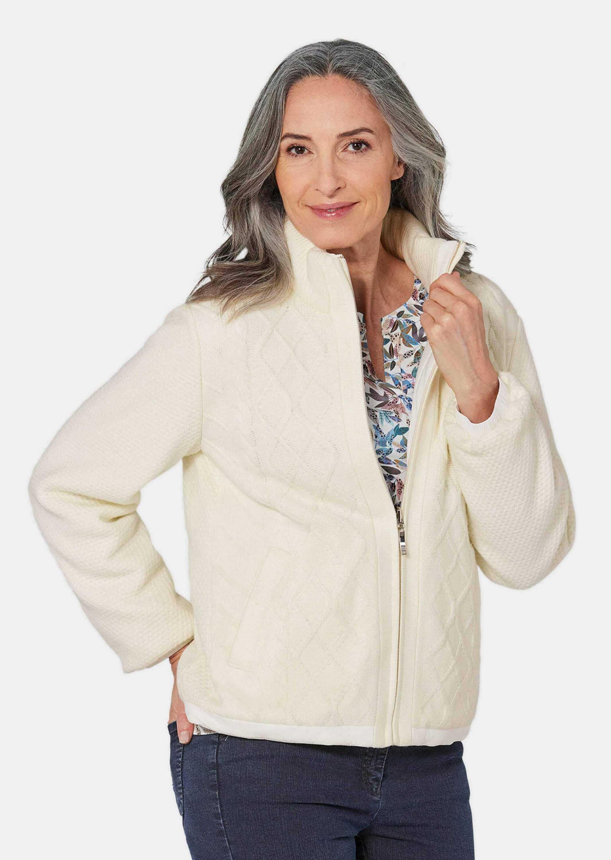 GOLDNER Kurzjacke »Wendejacke Wendejacke in Strick- oder Steppoptik«