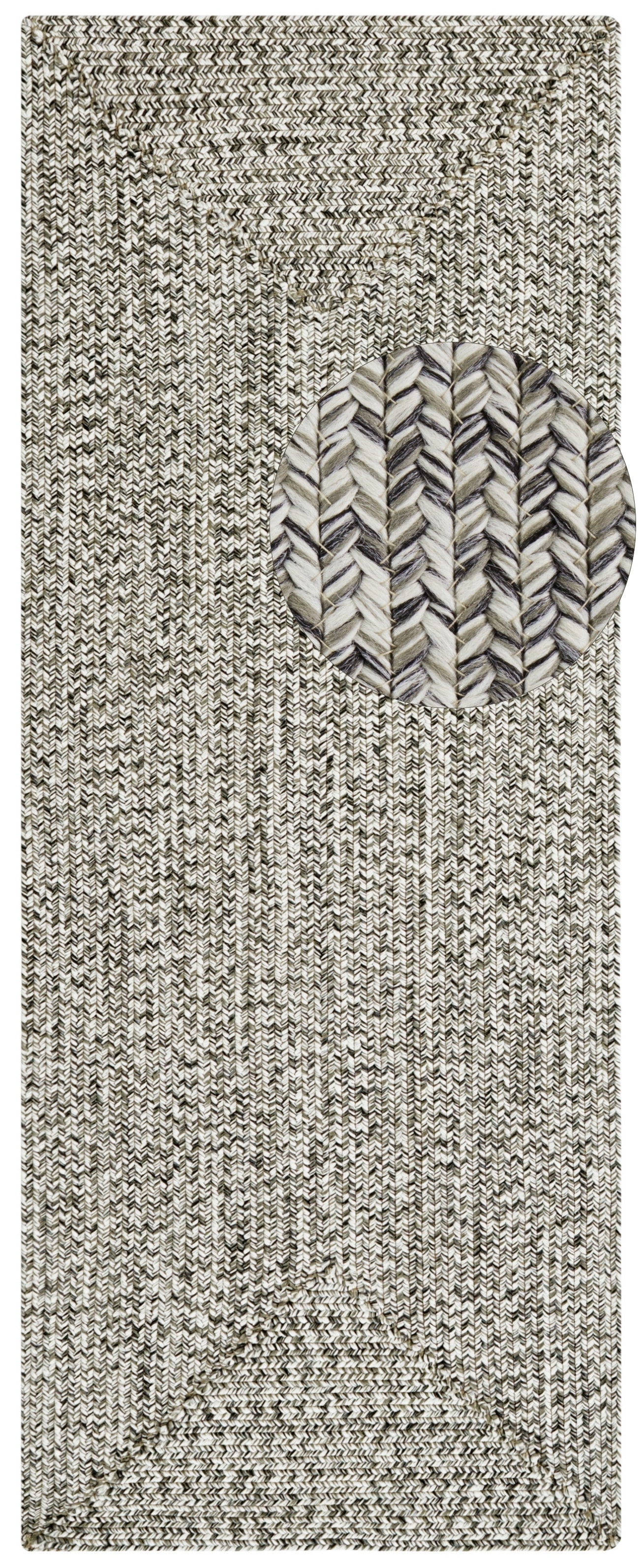 NORTHRUGS Teppich »Trenzado«, rechteckig, 10 mm Höhe, In- & Outdoor, Handmade-Look, Läufer, Wetterfest, Balkon, Wohnzimmer