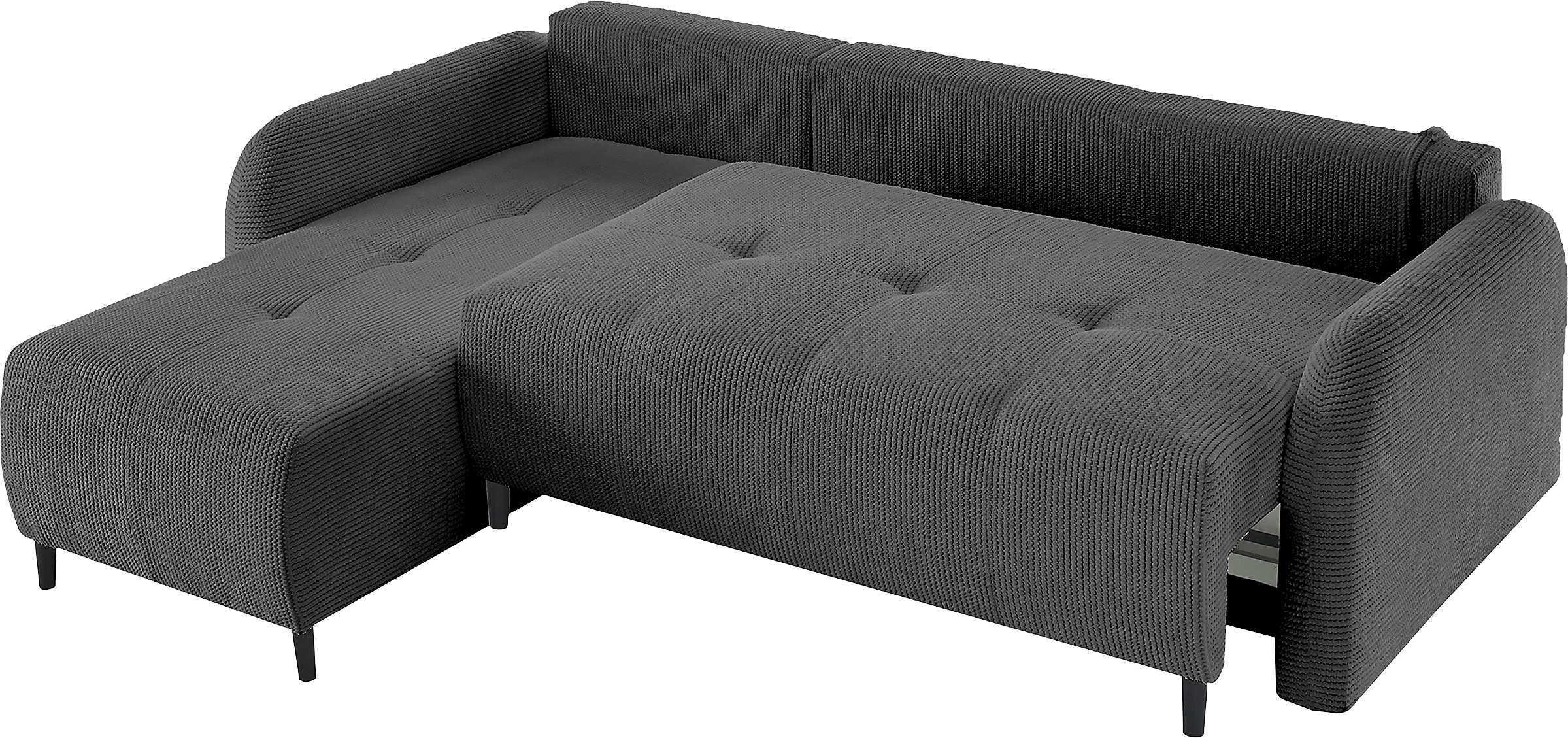 Leonique Ecksofa »BLAISE«, mit Bett-Funktion (Liegefläche 140/200 cm), Zier- und Rückenkissen