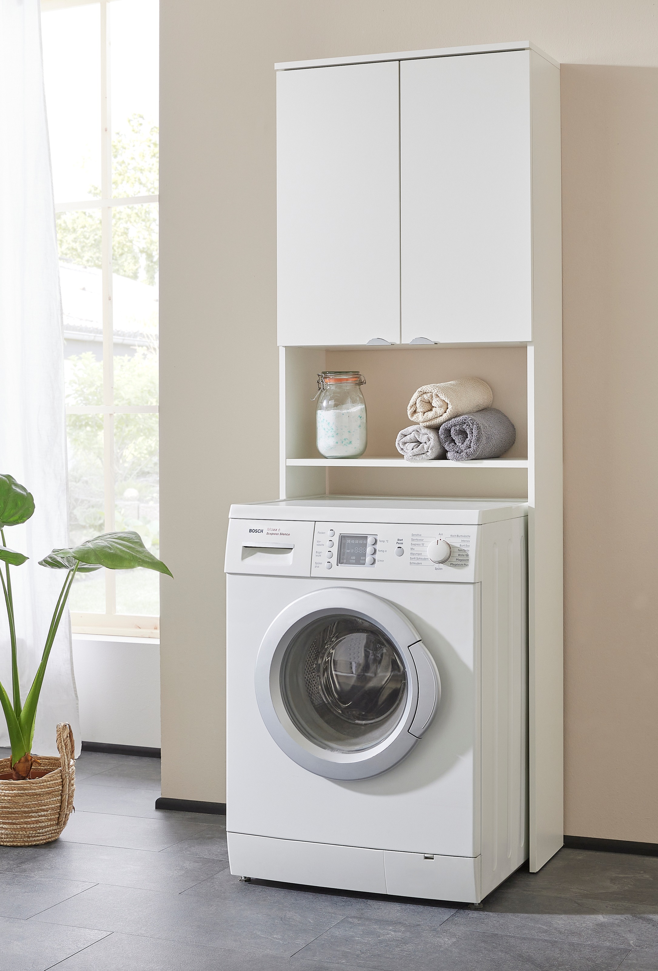 welltime Waschmaschinenumbauschrank »Elis«, mit extra viel auf | Rechnung BAUR Stauraum
