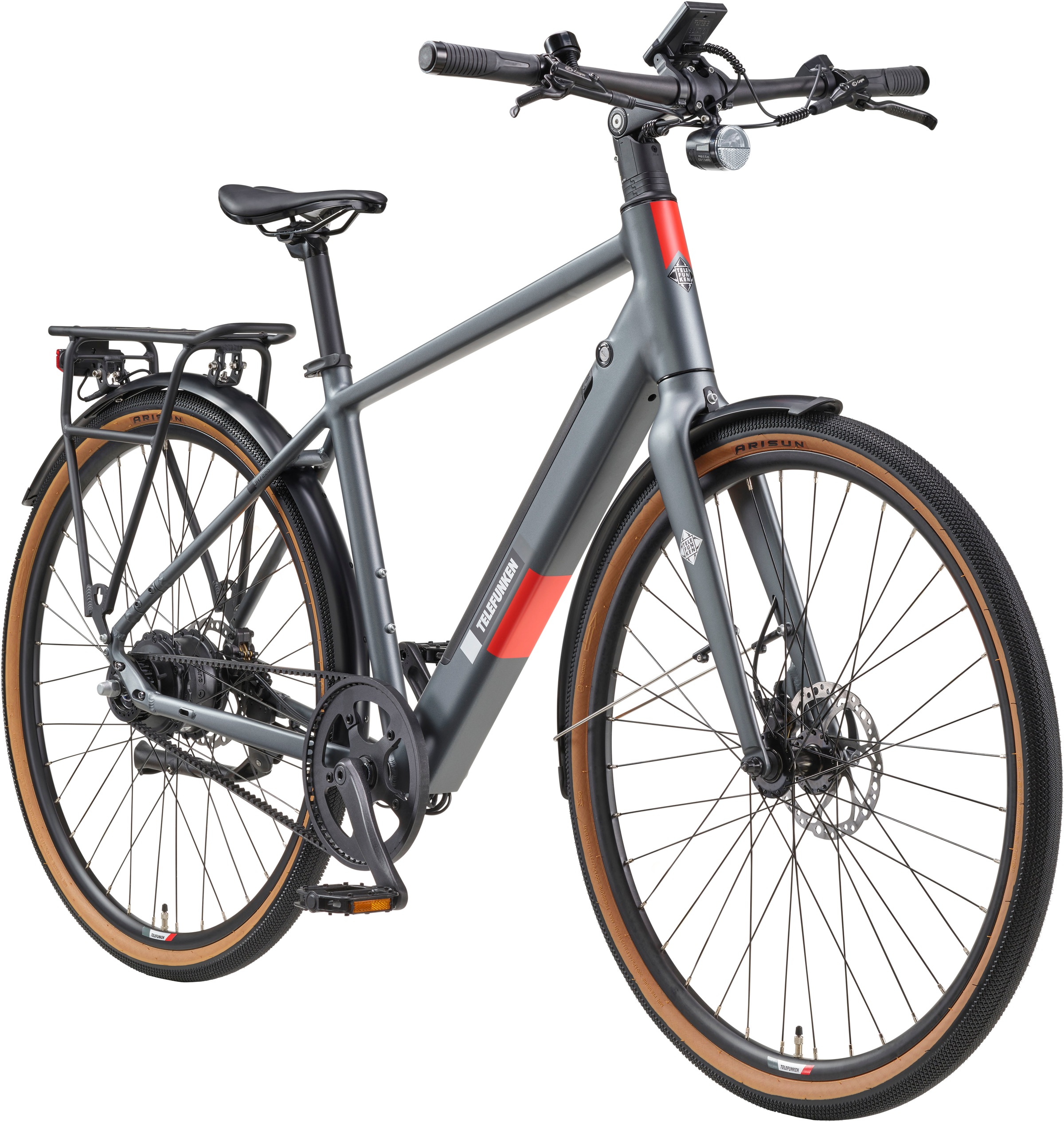 TELEFUNKEN UH220 E-Urban-Bike 28" titangrau