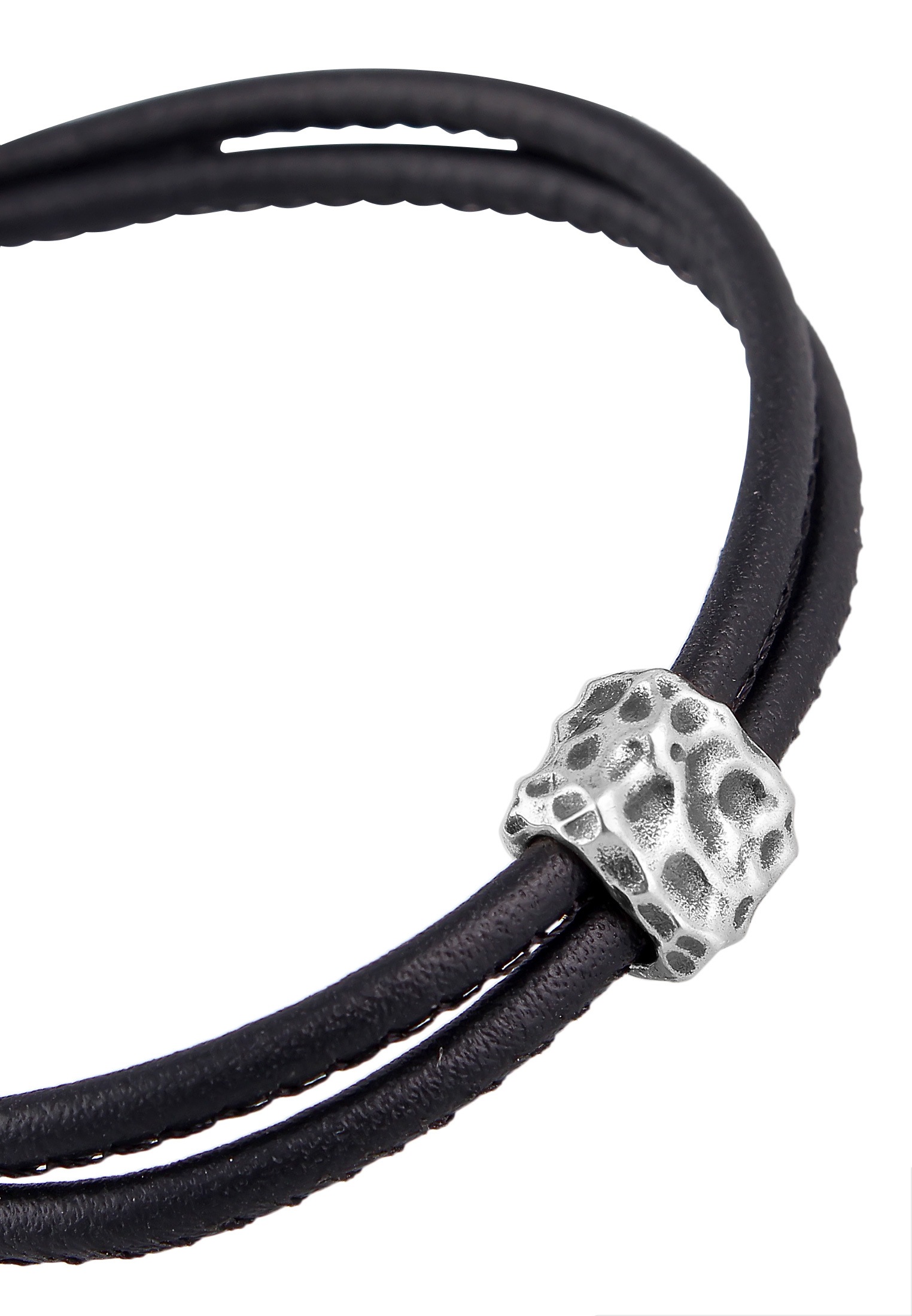 HAZE & GLORY Lederarmband »Armband Leder Vintage Look - Daily Dan 925 Sterling Silber«