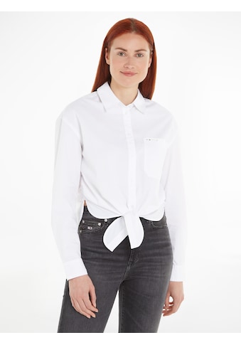 Blusentop »TJW FRONT TIE SHIRT«, mit Bindeband