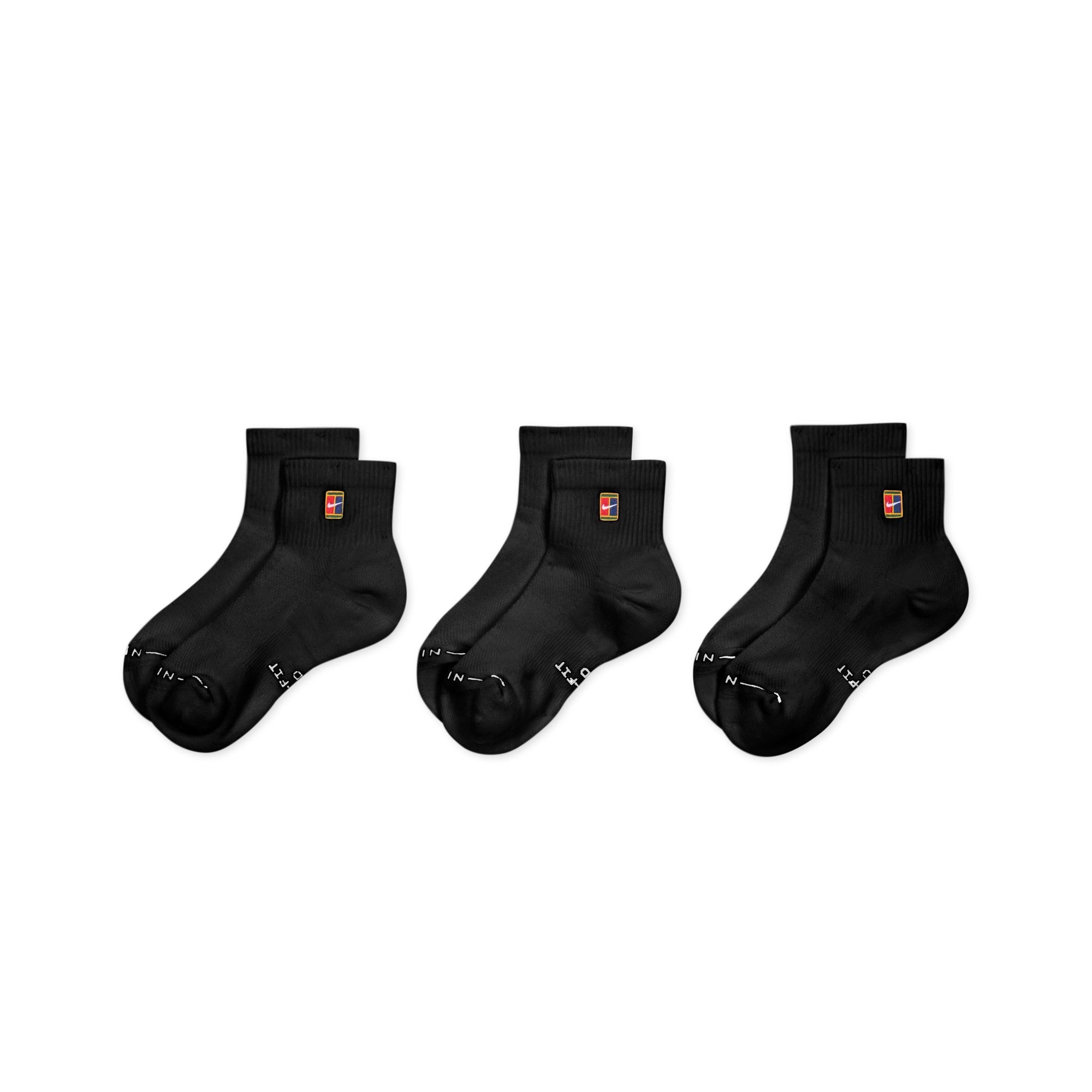 Nike Sportsocken »U NK ED ELVD ANK 3P TENNIS 144« für Erwachsene, sportlicher Stil, vielseitig einsetzbar