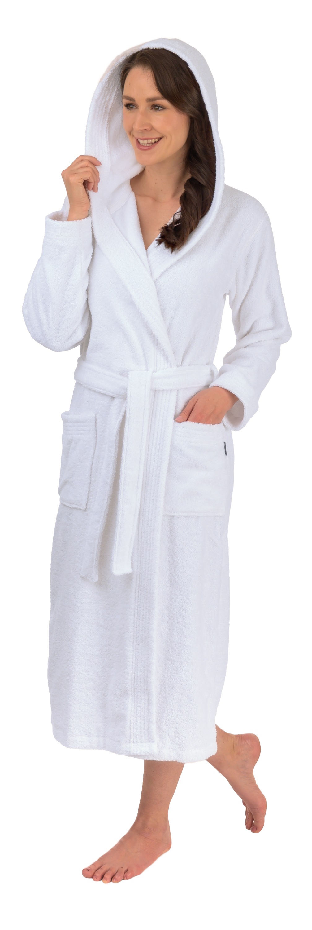 Thumbnail - Wewo fashion Unisex-Bademantel "3004, ideal für Sauna & Spa, Hotelbademantel, Morgenmantel" 1 Stk. tlg., klassisch elega...