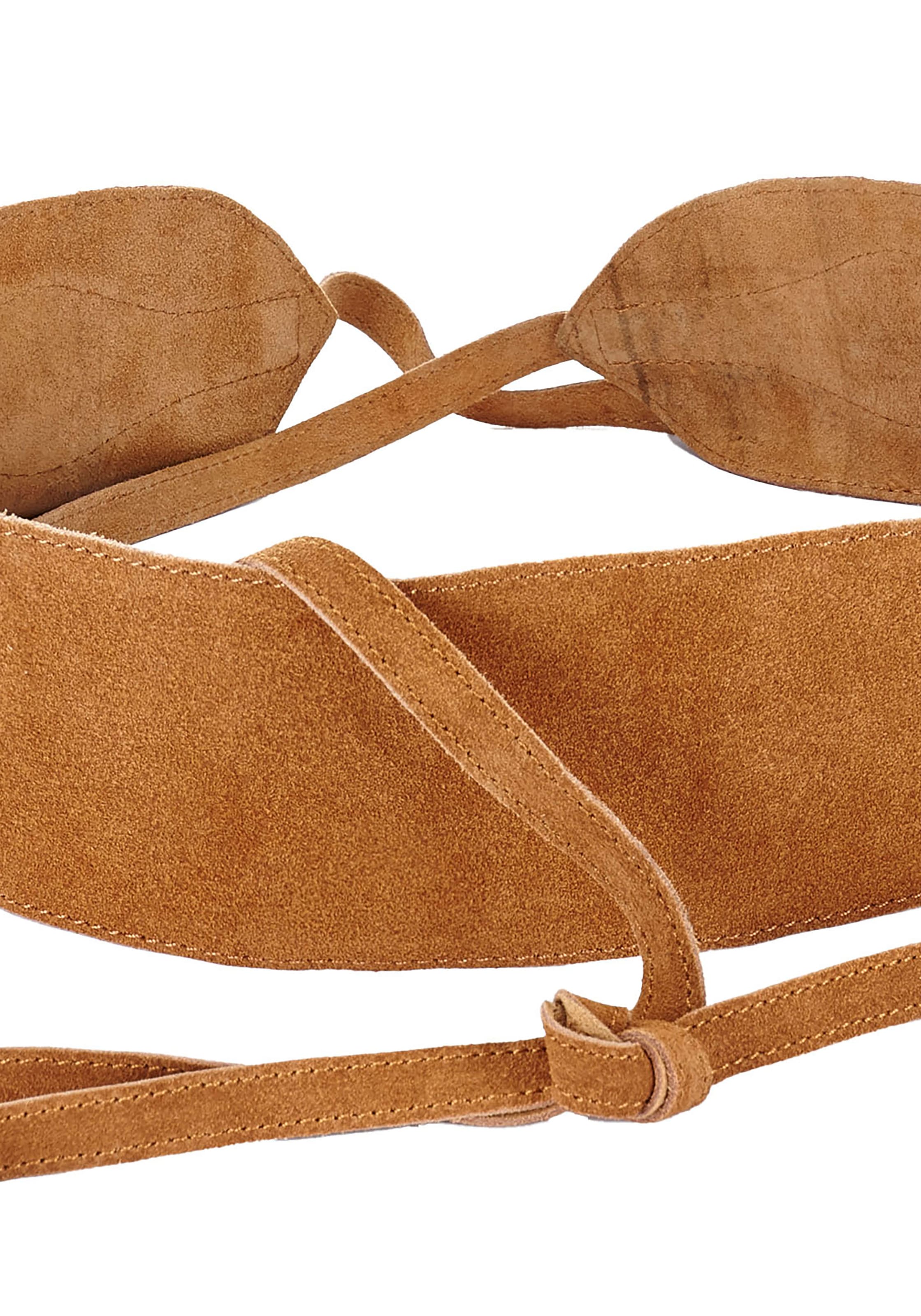 LASCANA Taillengürtel »Bindegürtel, Ledergürtel, Gürtel für Kleid & Overall, Bauchgürtel« aus Leder zum Binden mit Shaping-Effekt